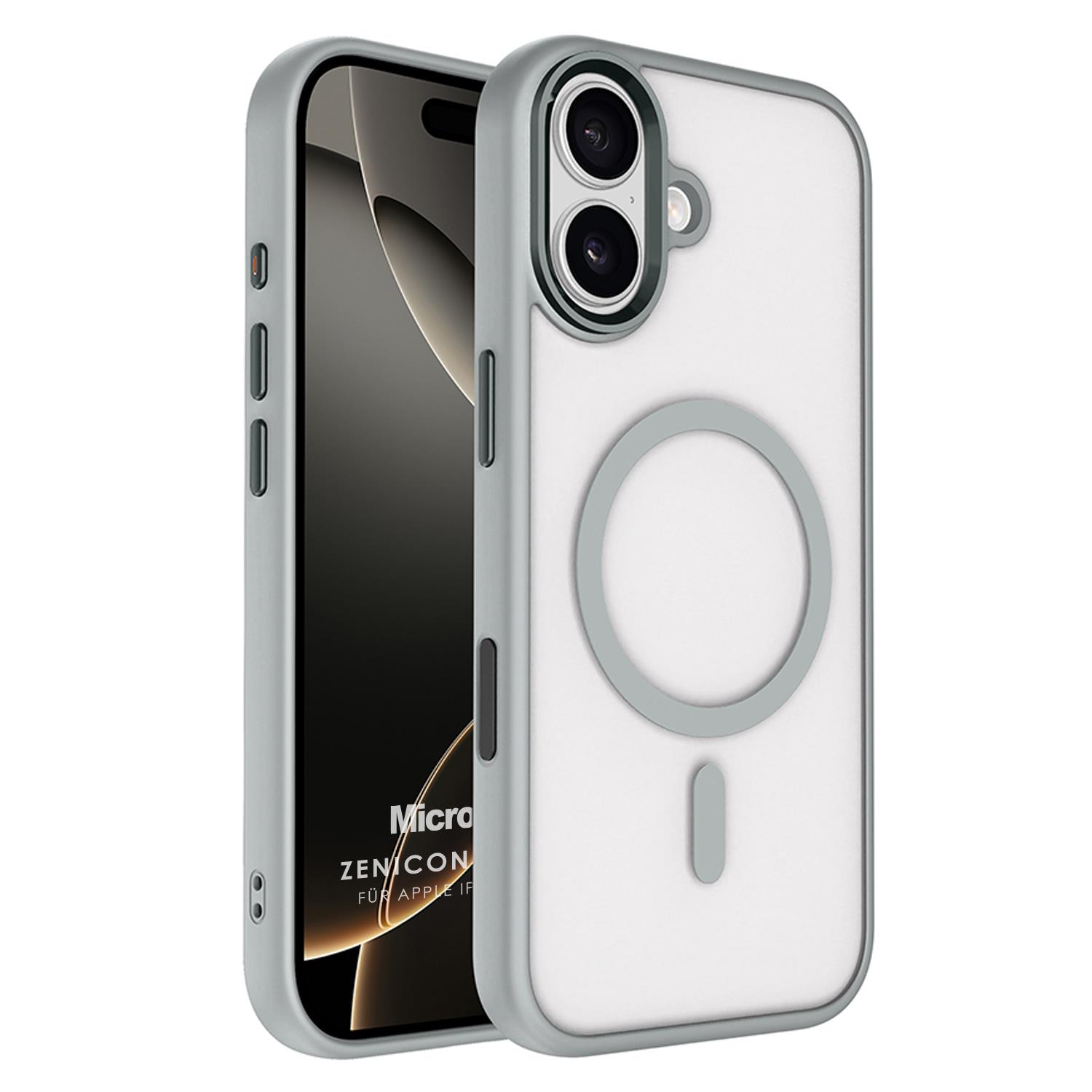 Microsonic Apple iPhone 17 Kılıf Zenicon MagSafe Gri
