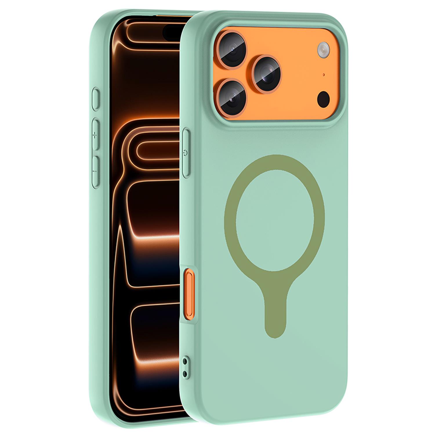 Microsonic Apple iPhone 17 Pro Kılıf Pastello MagSafe Turkuaz