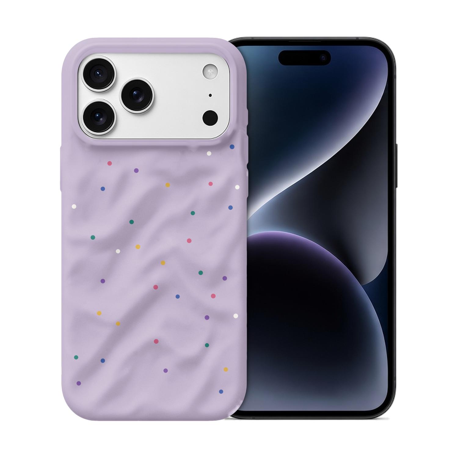 Microsonic Apple iPhone 18 Pro Max Kılıf Rippledots Lila