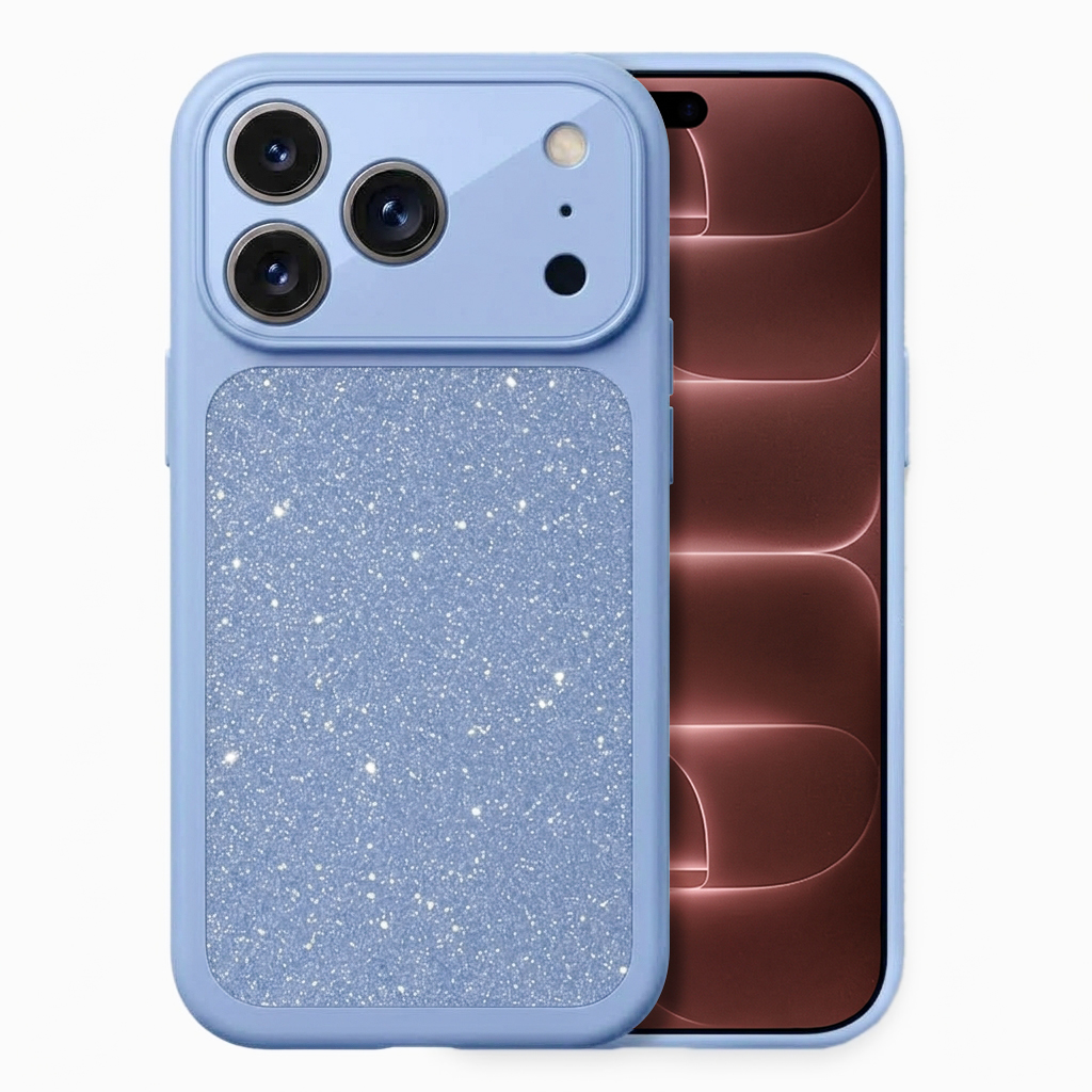 Microsonic Apple iPhone 17 Pro Max Kılıf Ruby Sparkle Mavi