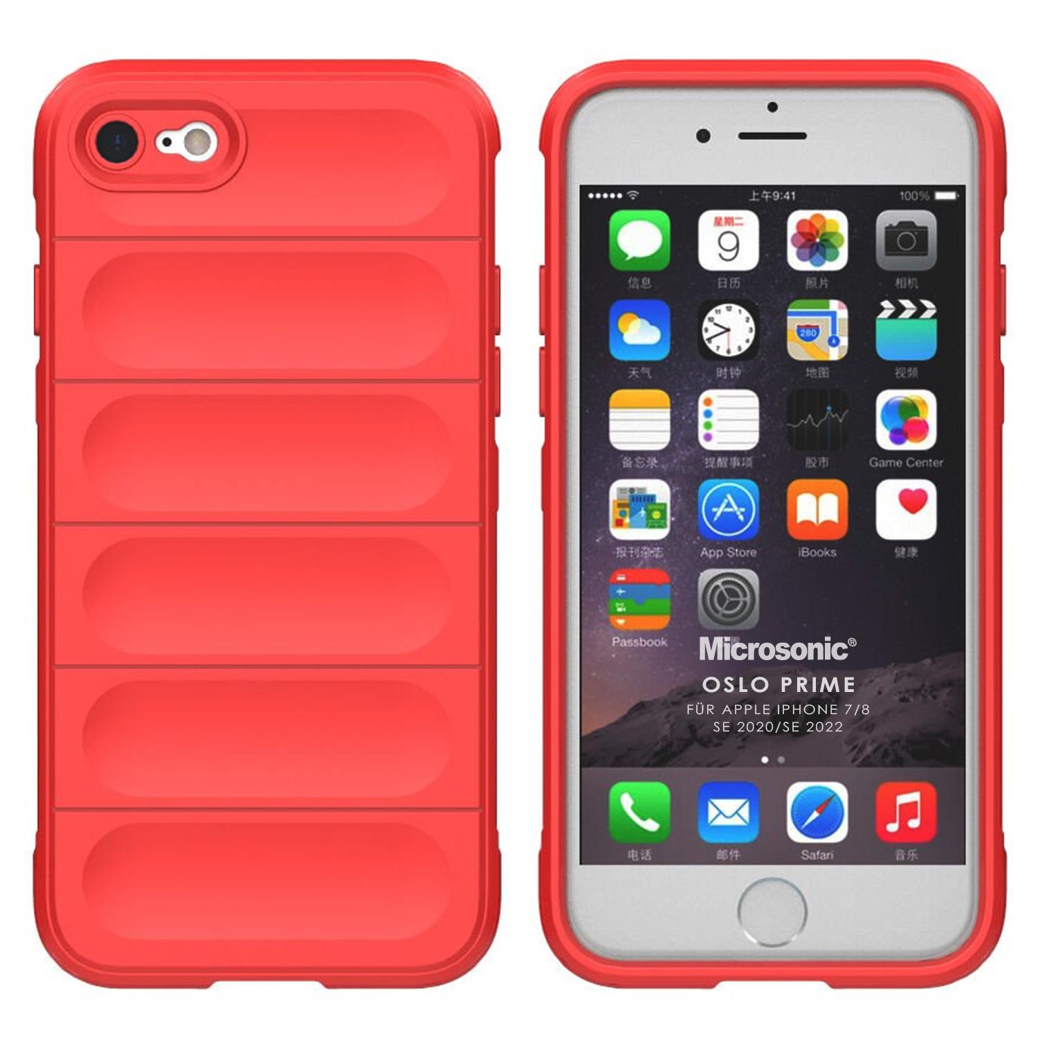 Microsonic Apple iPhone SE 2020 Kılıf Oslo Prime Kırmızı