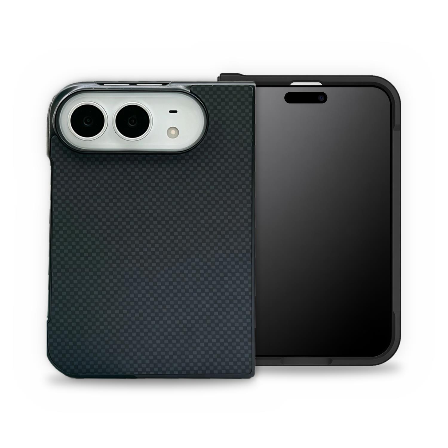 Microsonic Apple iPhone Duo Kılıf CarbonMag Luxe Siyah
