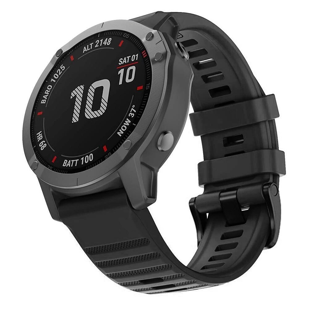 Microsonic Garmin Instinct Kordon Quick Fit Strap Band Siyah