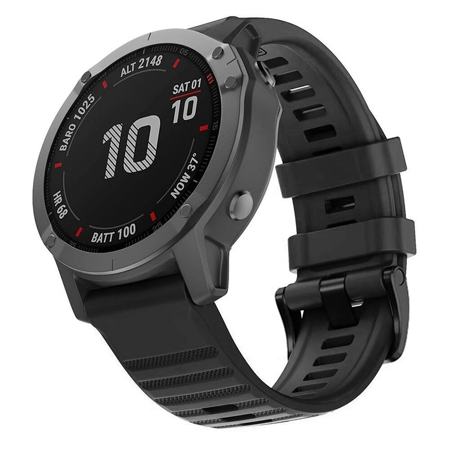 Microsonic Garmin MARQ Diver Gen 3 Kordon Quick Fit Strap Band Siyah