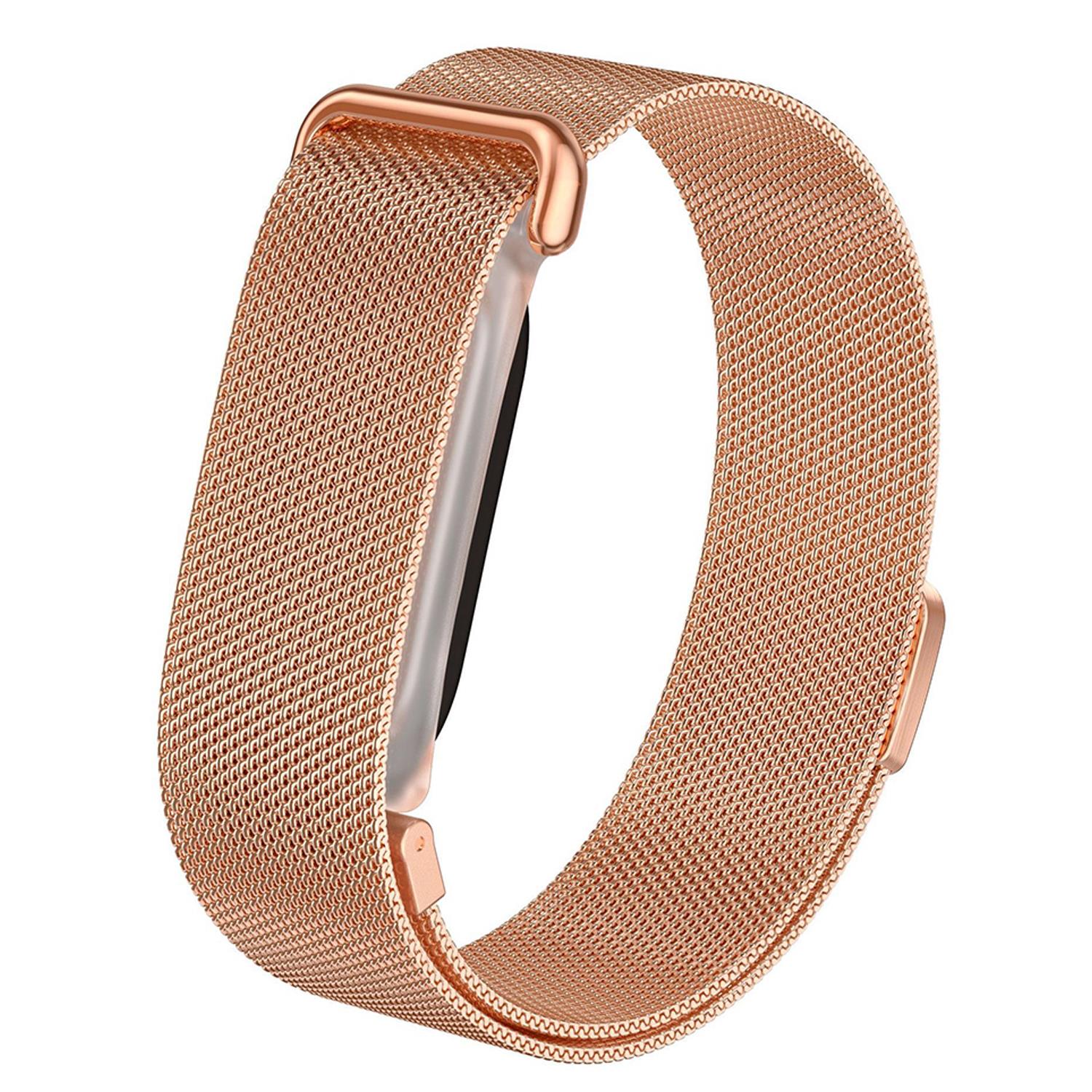 Microsonic Google Fitbit Air Kordon Milanese Loop Kordon Rose Gold