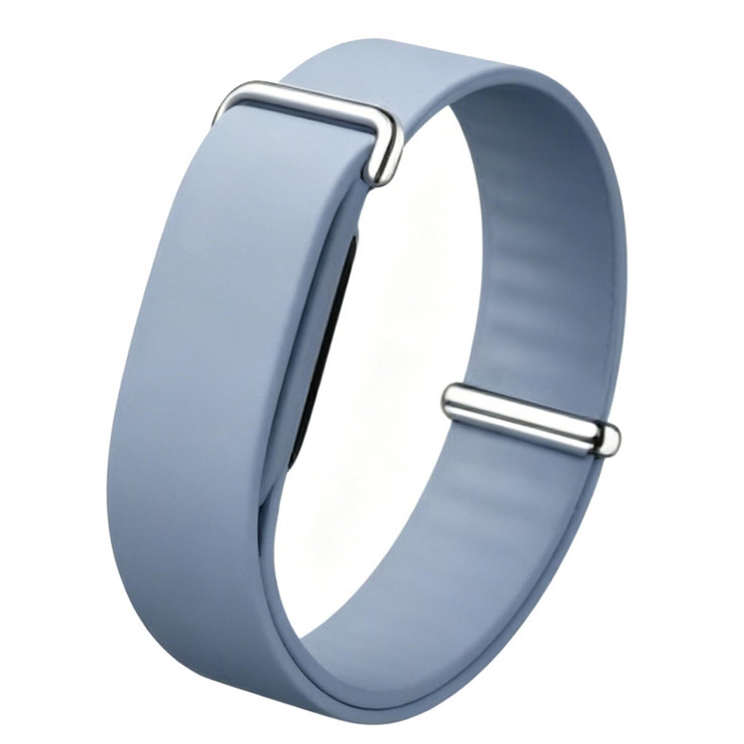Microsonic Google Fitbit Air Kordon Silicone Sport Band Mavi