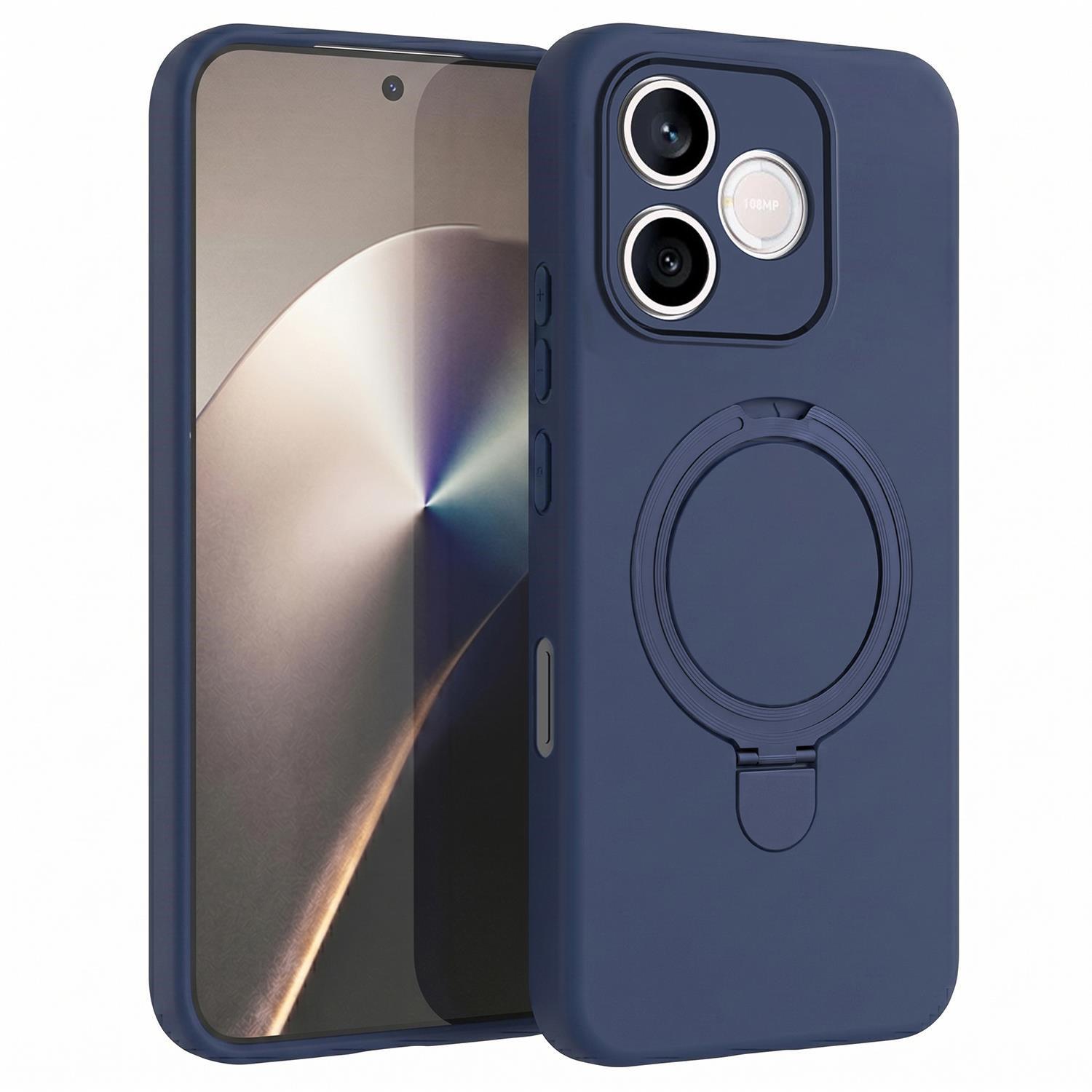 Microsonic Honor 600 Lite 5G Kılıf Aura Stant MagSafe Lacivert