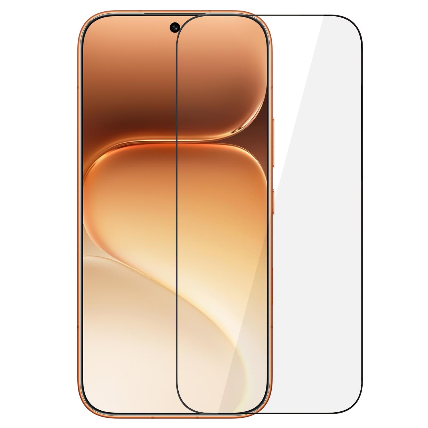 Microsonic Honor 600 5G Tam Kaplayan Temperli Cam Ekran Koruyucu Siyah