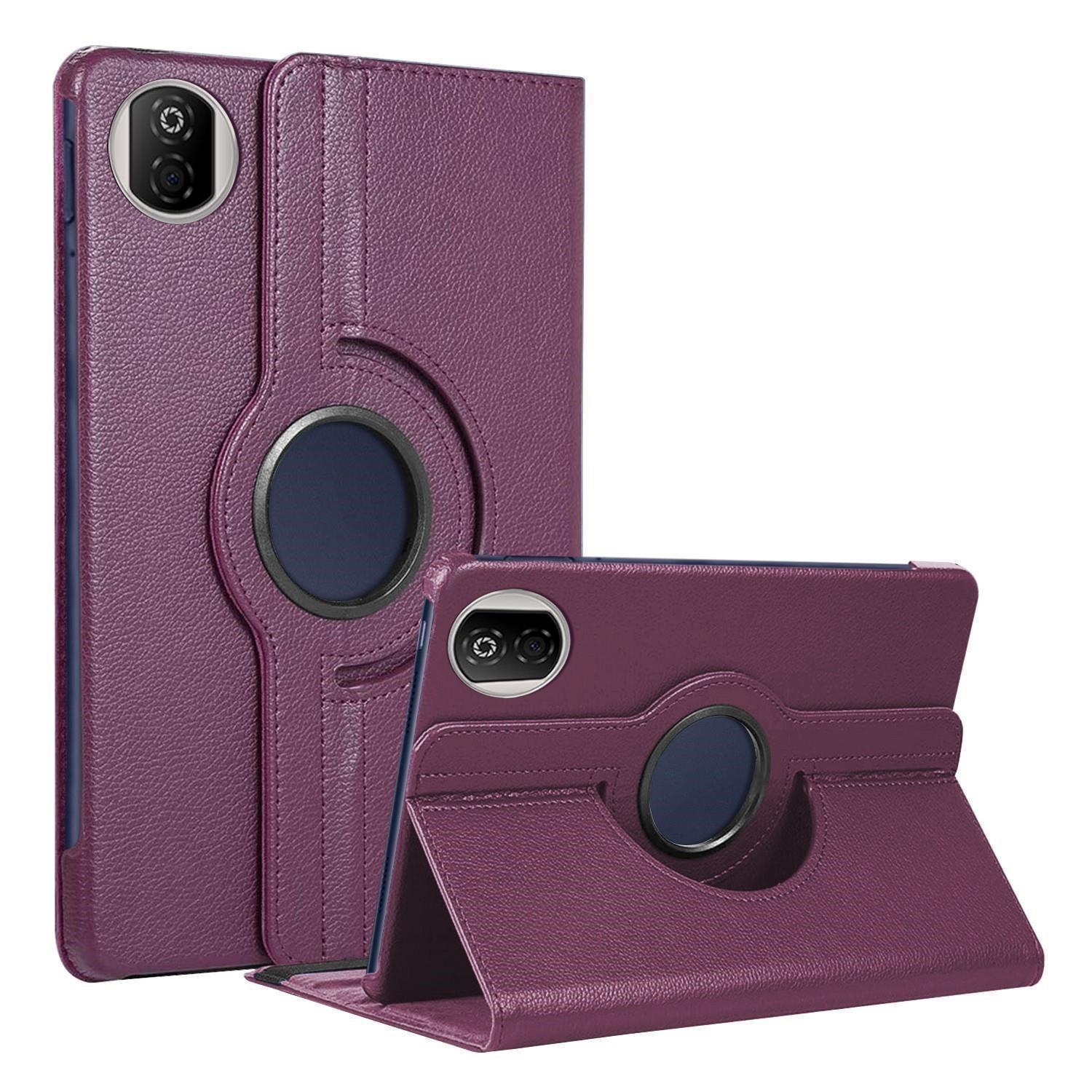 Microsonic Honor Pad X7 Kılıf 360 Rotating Stand Deri Mor