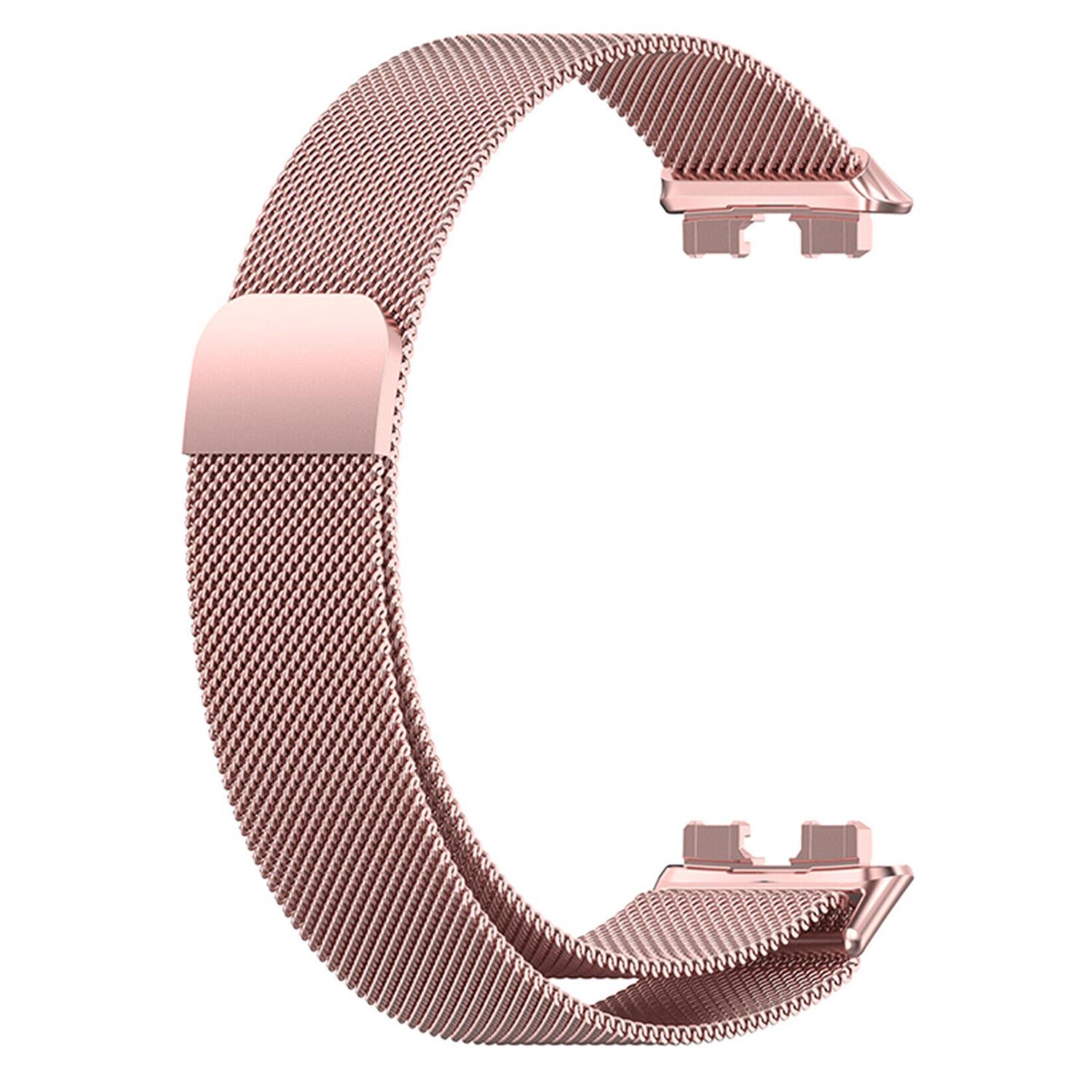 Microsonic Huawei Band 8 Milanese Loop Kordon Pembe