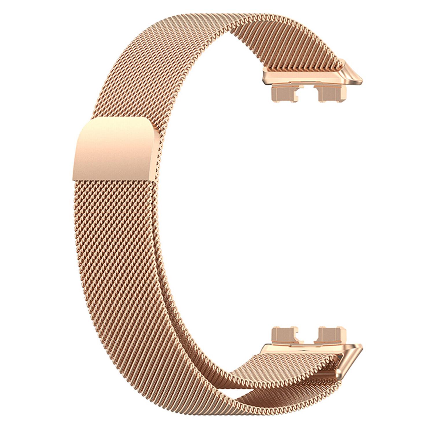 Microsonic Huawei Band 10 Milanese Loop Kordon Rose Gold