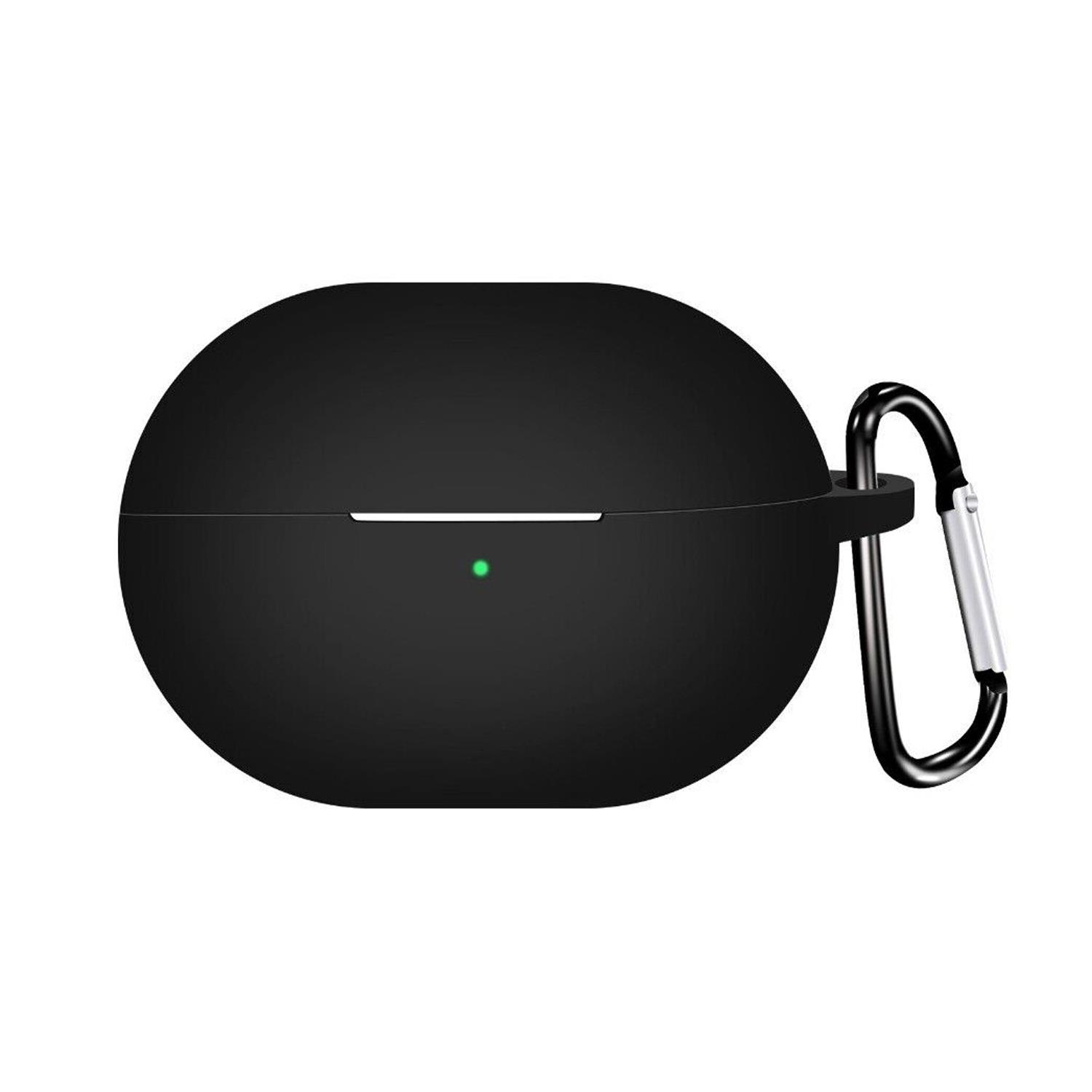 Microsonic Huawei FreeBuds Pro 4 Kılıf Askılı Mat Silikon Siyah
