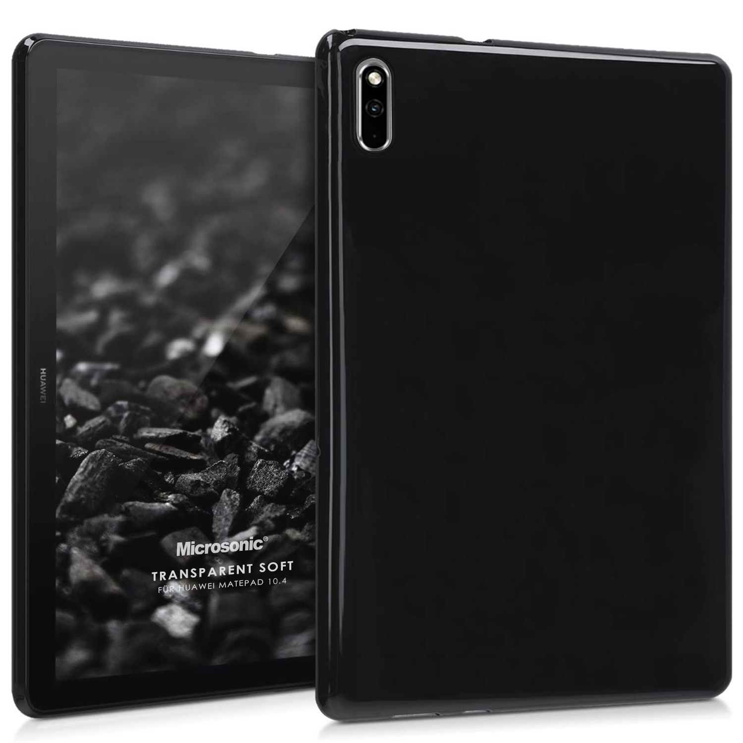 Microsonic Huawei MatePad 10 4 Kılıf Transparent Soft Siyah