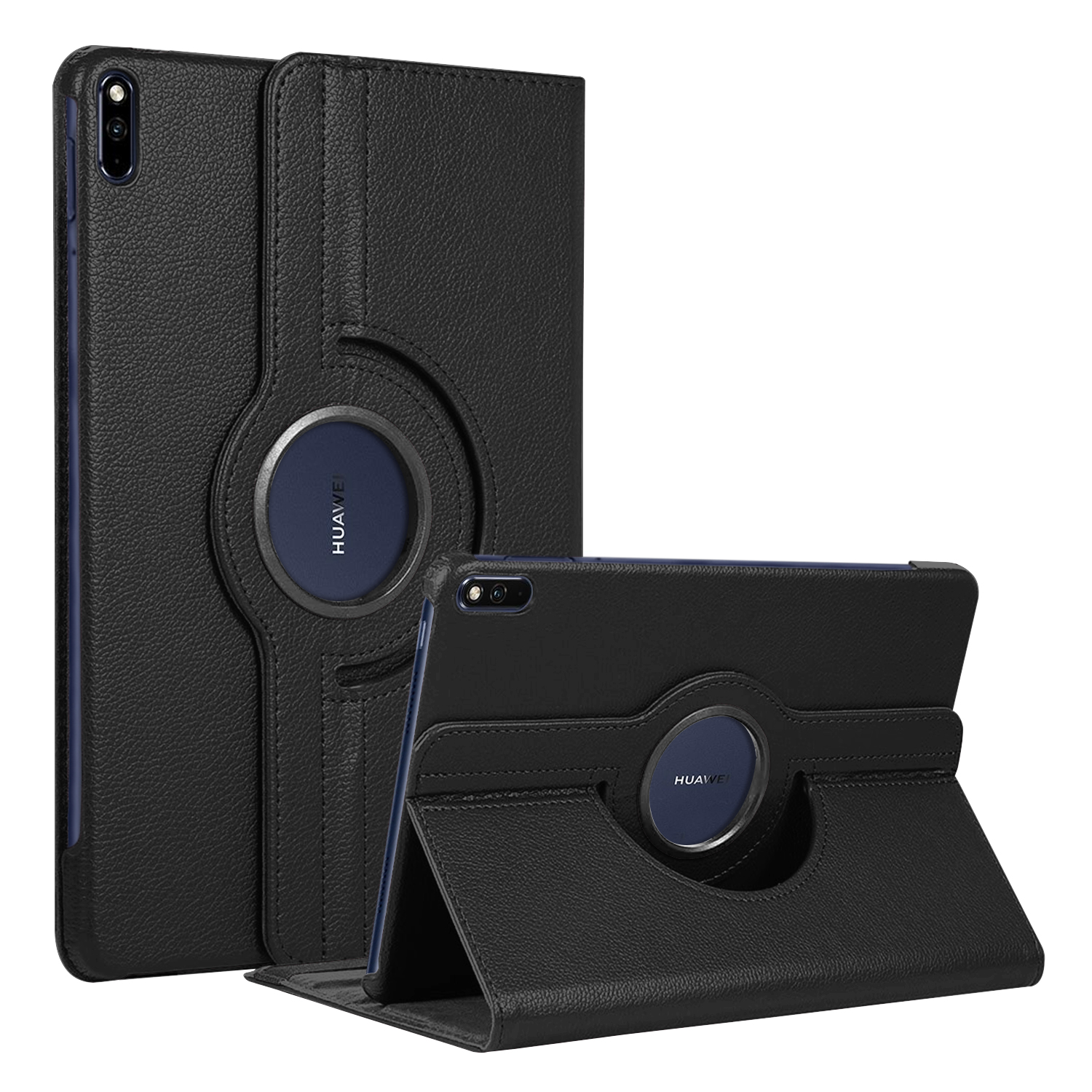 Microsonic Huawei MatePad 11 Kılıf 360 Rotating Stand Deri Siyah