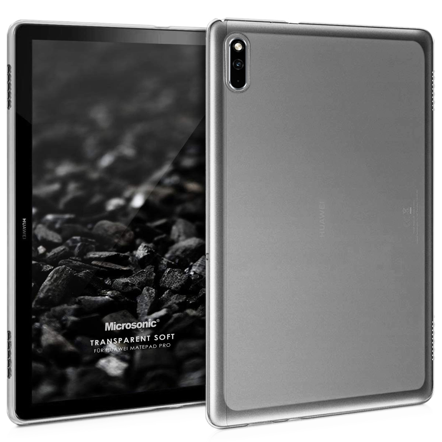 Microsonic Huawei MatePad Pro 10 8 Kılıf Transparent Soft Beyaz
