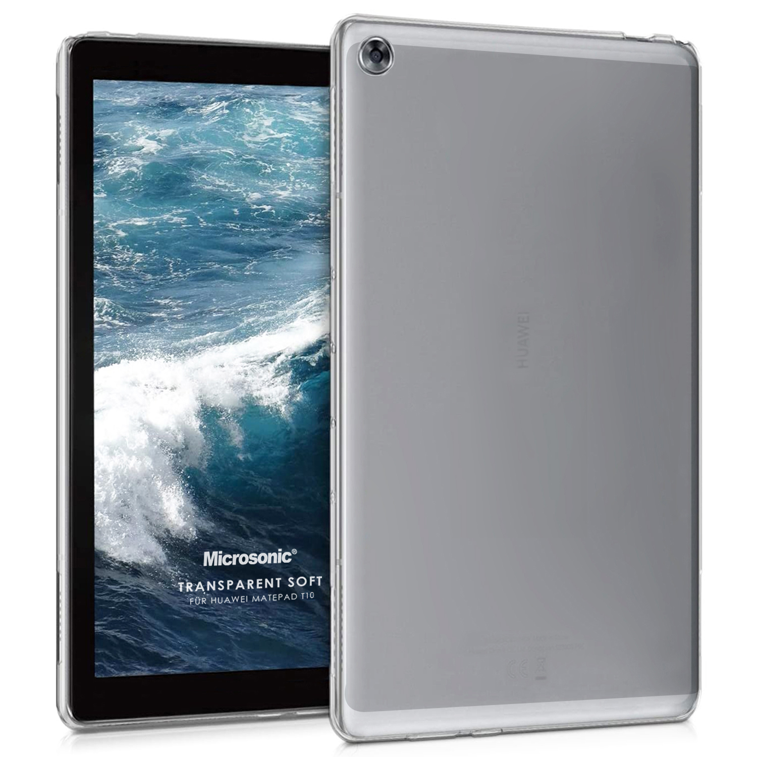 Microsonic Huawei MatePad T10 Kılıf Transparent Soft Beyaz