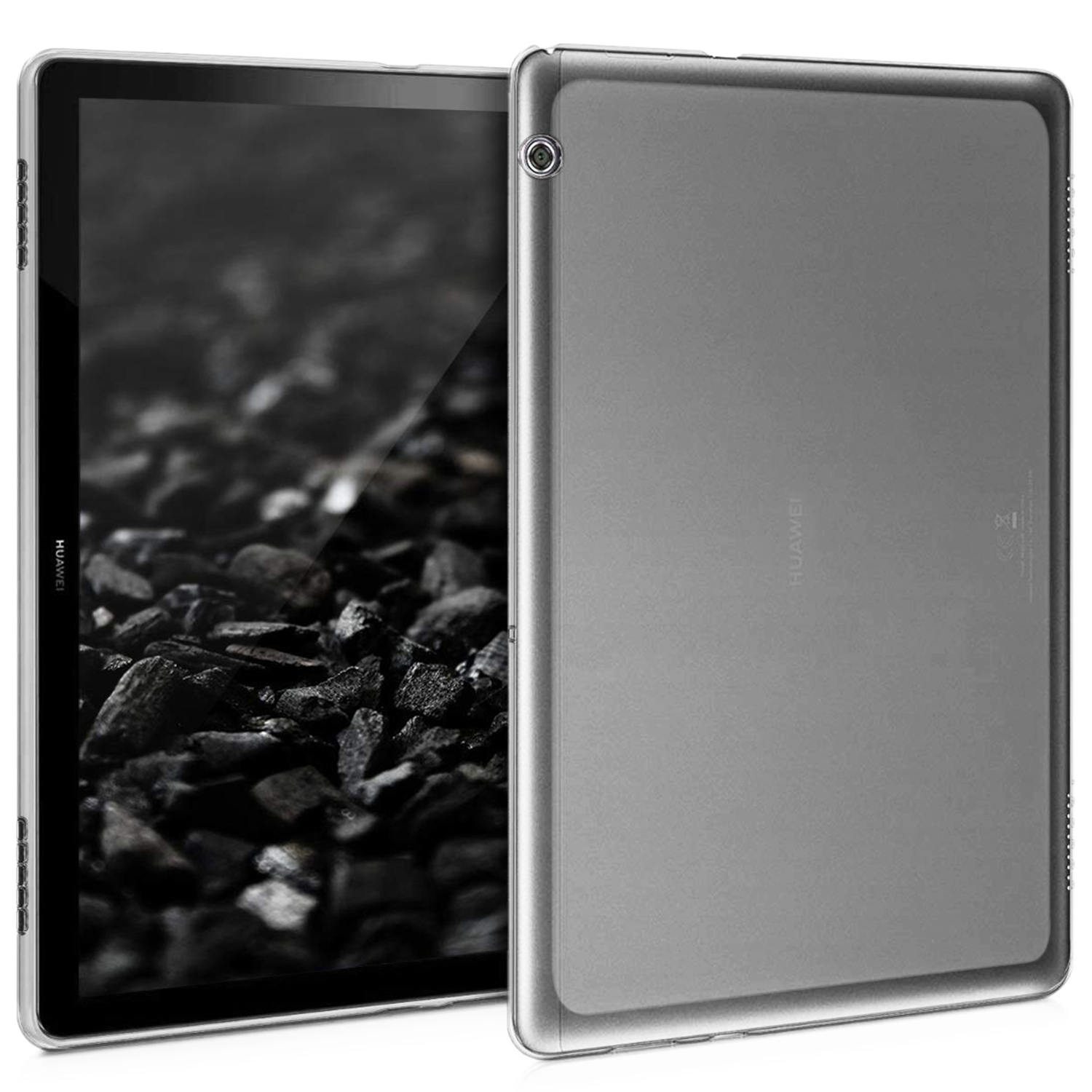Microsonic Huawei MediaPad T5 10 Kılıf Transparent Soft Beyaz