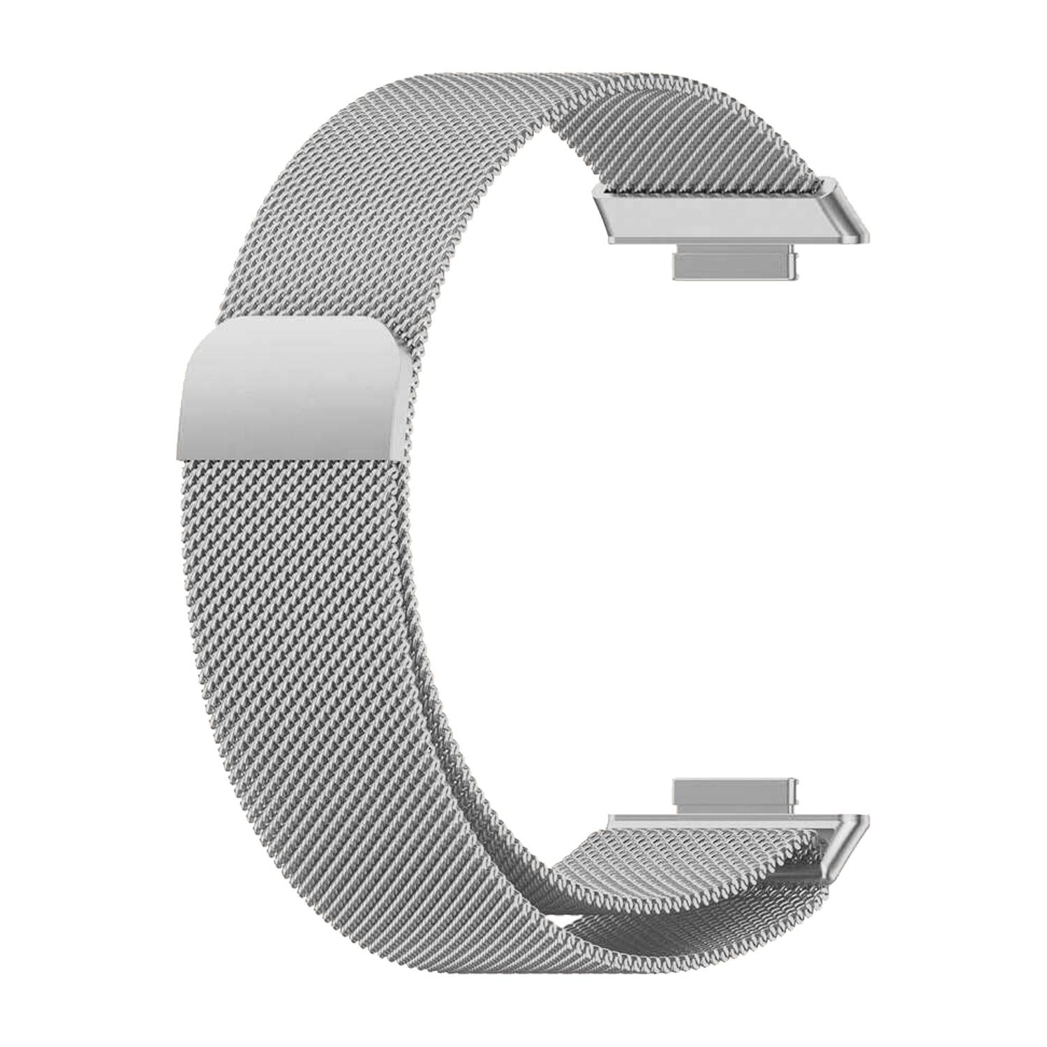 Microsonic Huawei Watch Fit 2 Milanese Loop Kordon Gümüş