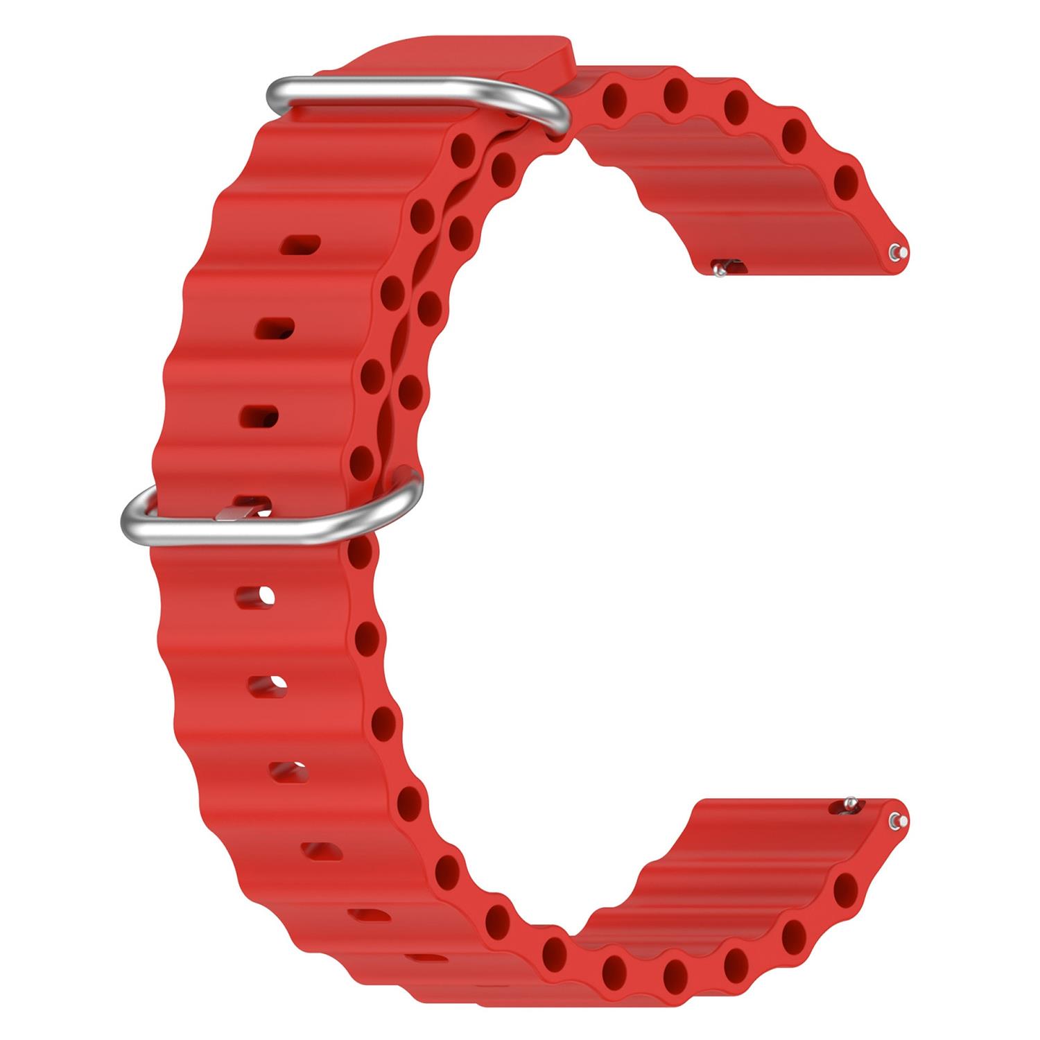 Microsonic Huawei Watch GT4 46mm Kordon Ocean Band Kırmızı