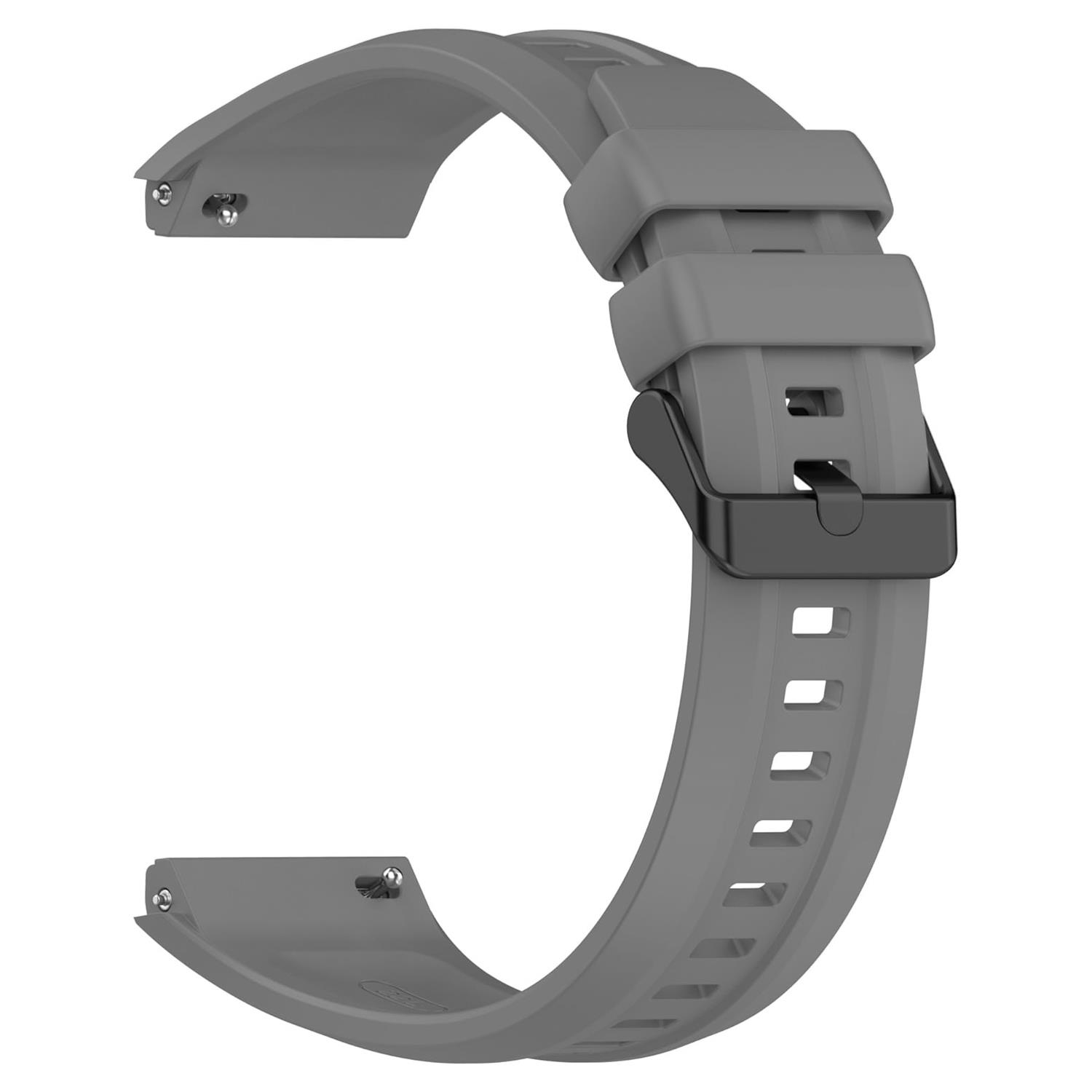Microsonic Huawei Watch GT5 Pro 42mm Kordon Silicone SwiftBands Gri