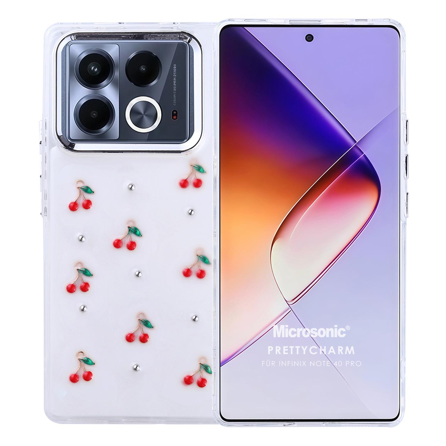 Microsonic Infinix Note 40 Pro 4G Kılıf PrettyCharm Cherry