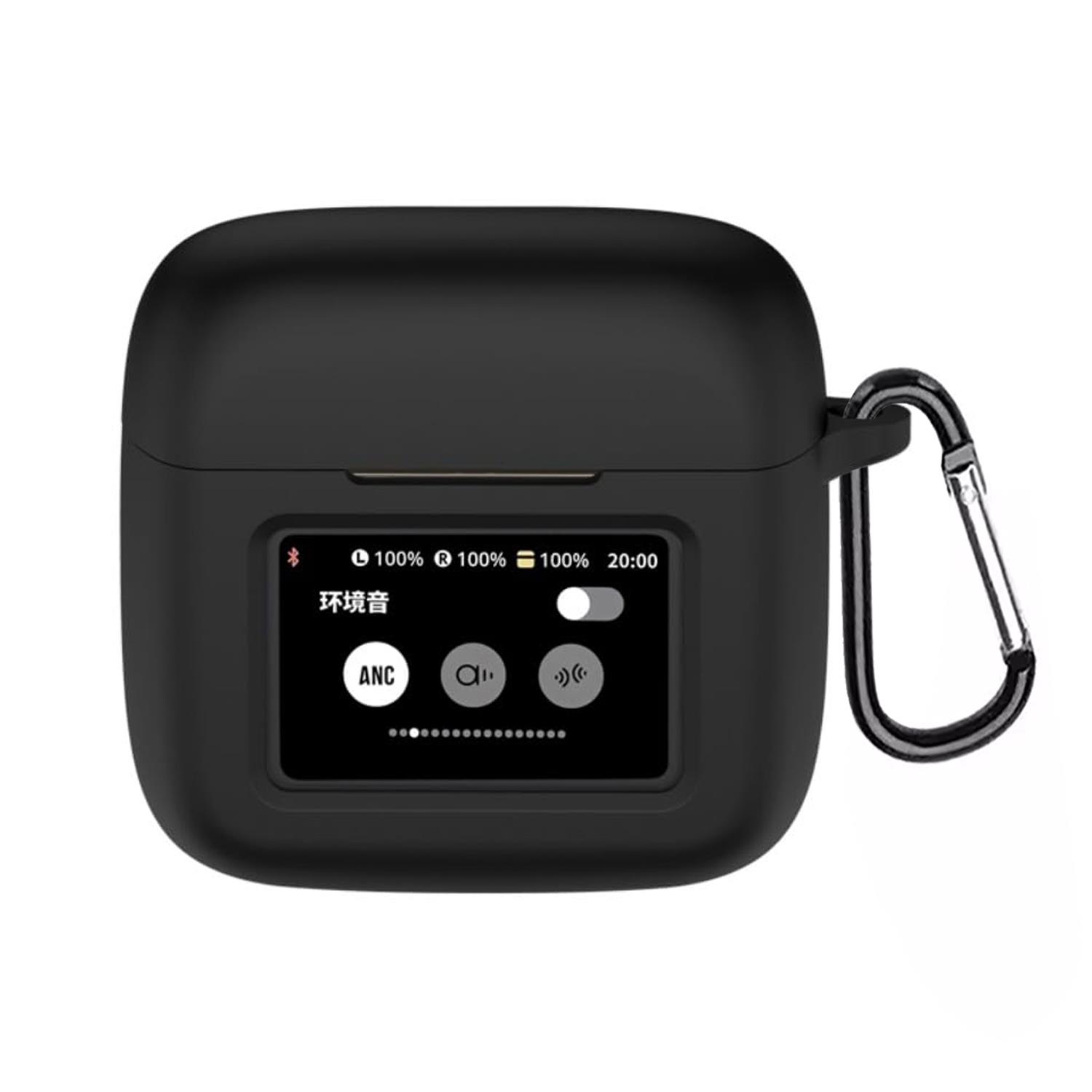Microsonic JBL Tour Pro 3 Kılıf Askılı Mat Silikon Siyah