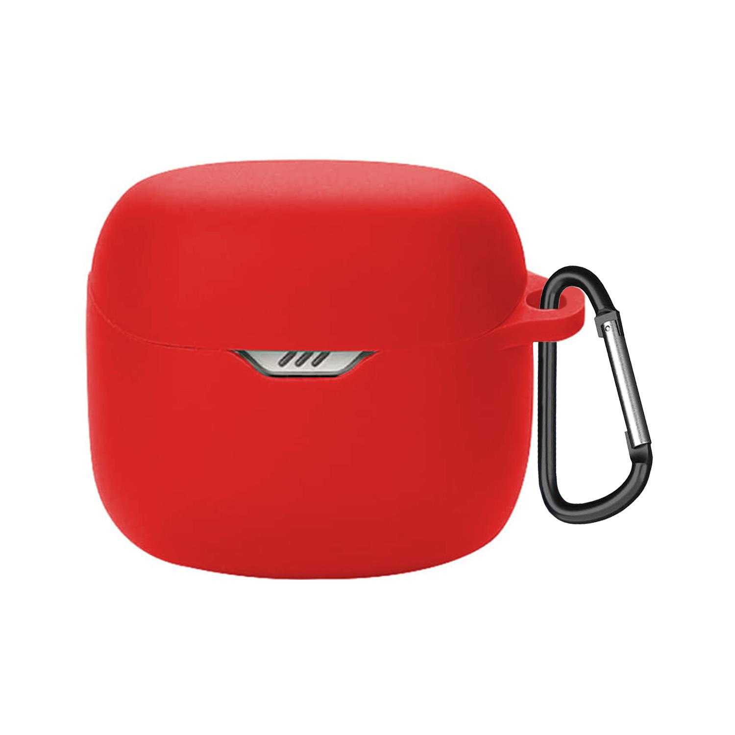 Microsonic JBL Tune Flex 2 Mat Silikon Kılıf Kırmızı