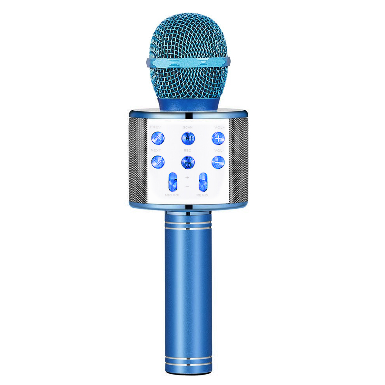 Microsonic Karaoke Bluetooth Mikrofon Mavi