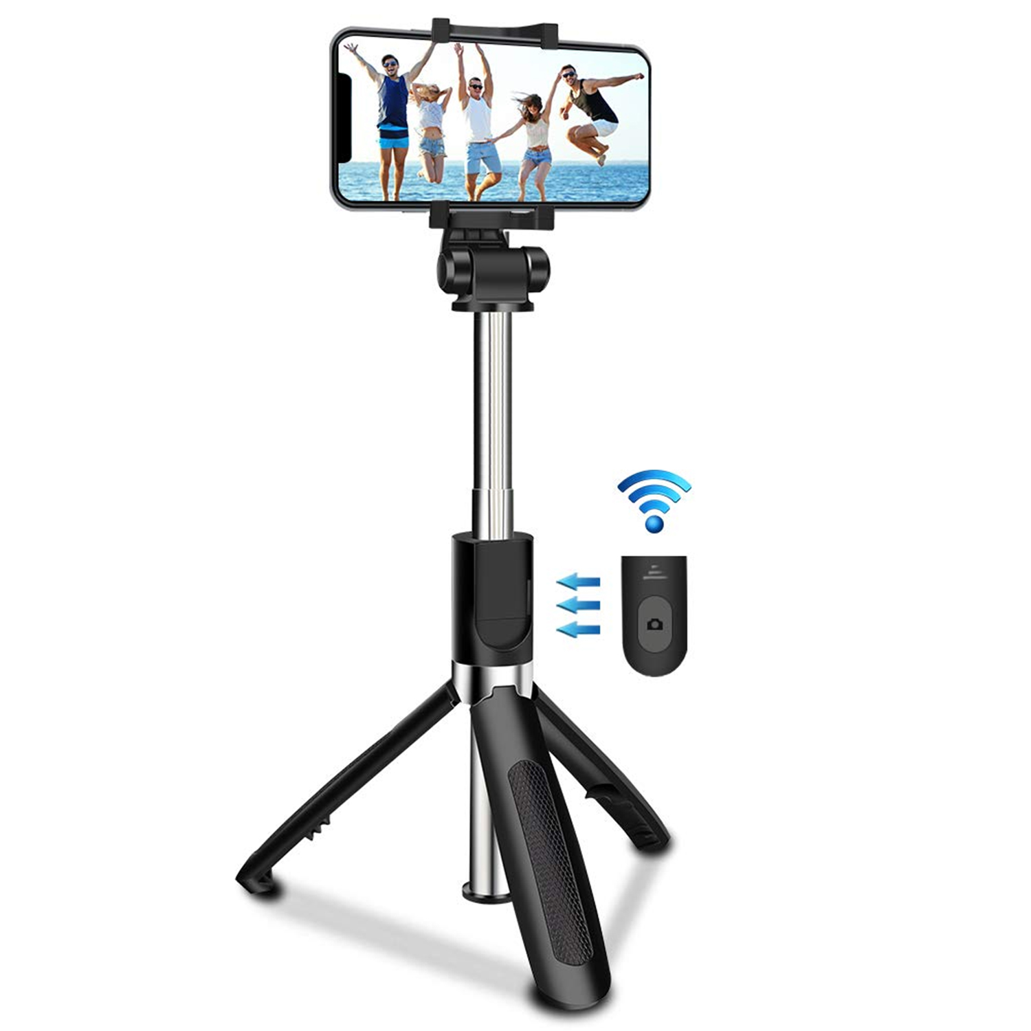 Microsonic Kumandalı Bluetooth Tripod ve Selfie Stick Siyah