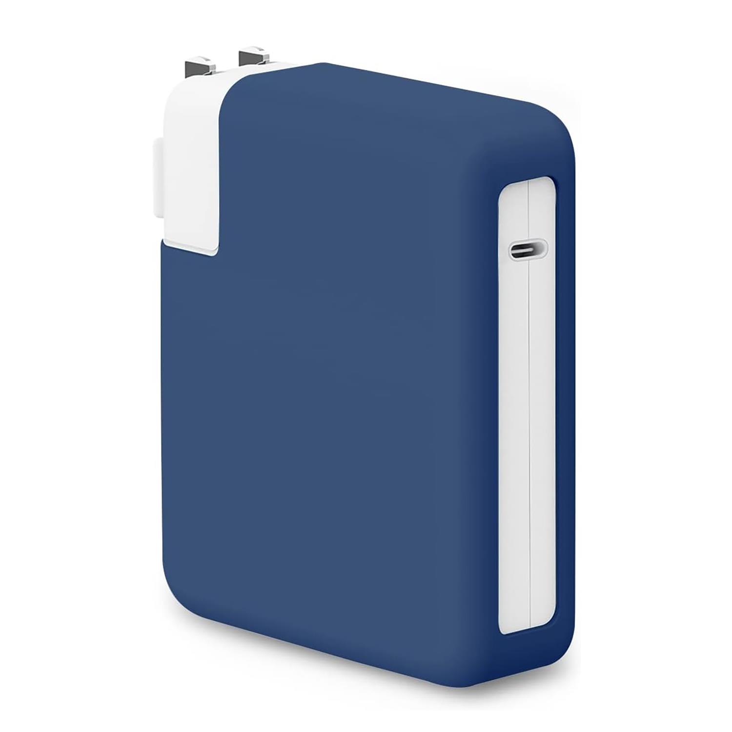 Microsonic Macbook Şarj Adaptör Kılıf 85W-87W-96W Matte Silicone Lacivert