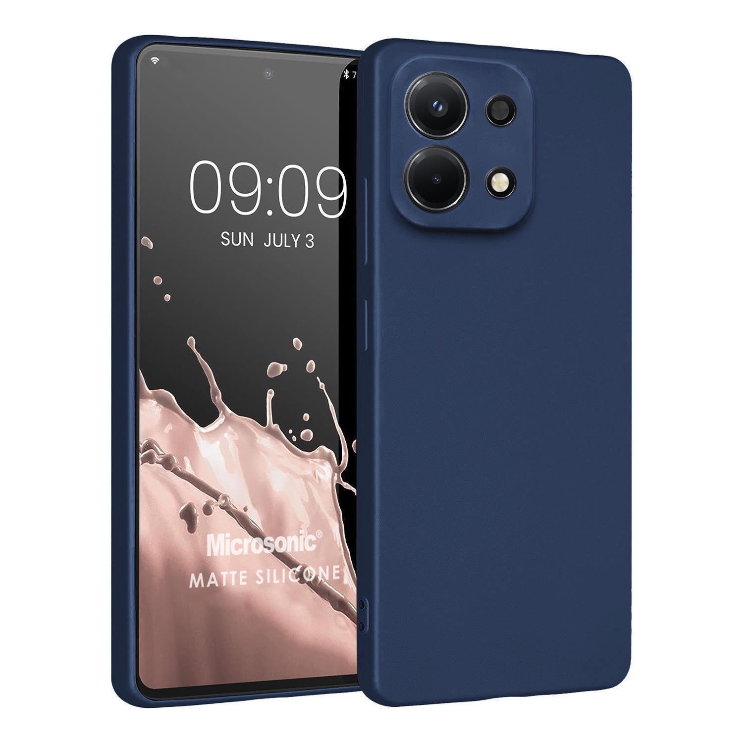 Microsonic Matte Silicone Oppo A6 Pro Kılıf Lacivert