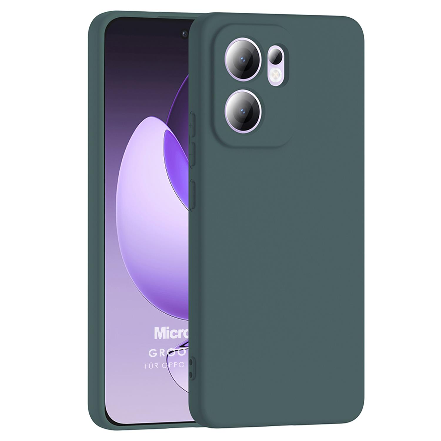 Microsonic Oppo Reno 13F 5G Kılıf Groovy Soft Koyu Yeşil