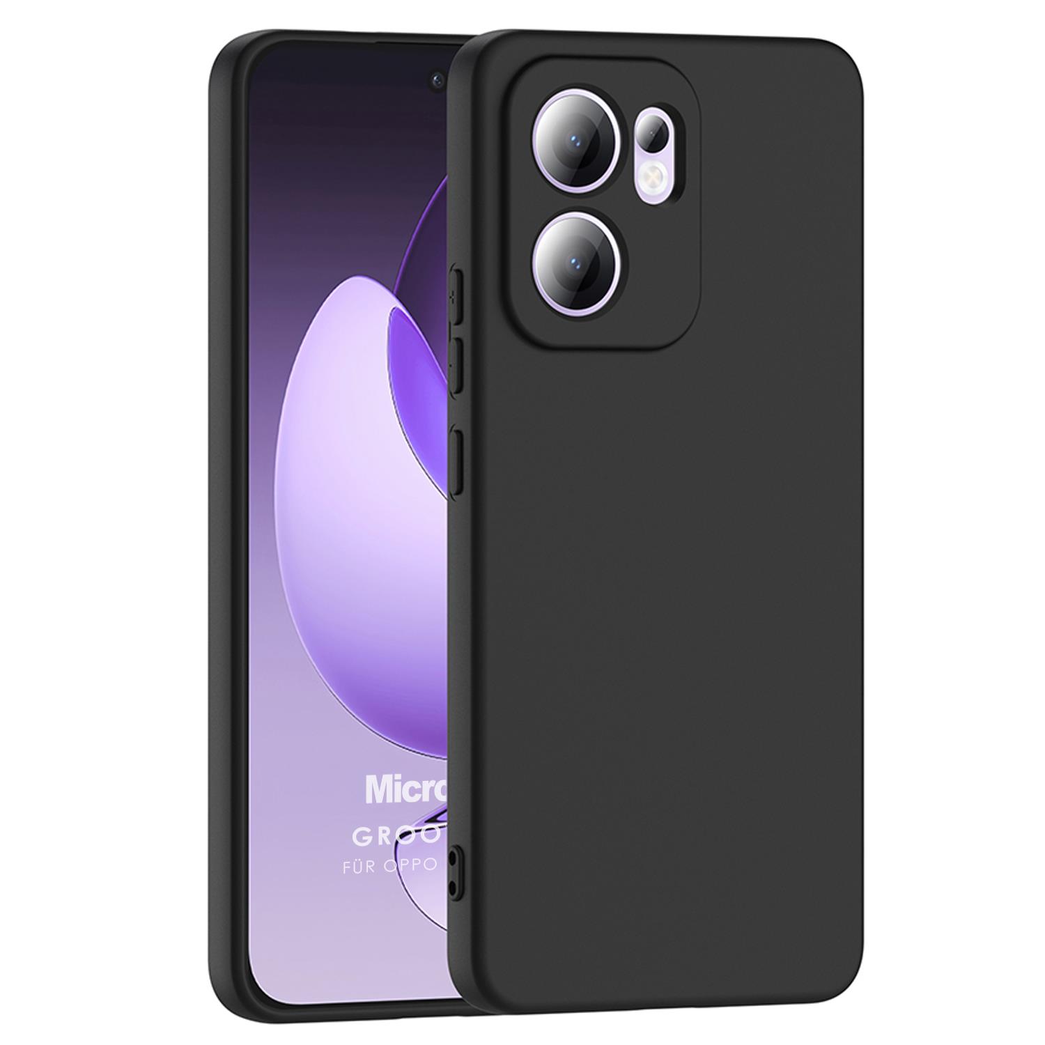 Microsonic Oppo Reno 13F 5G Kılıf Groovy Soft Siyah
