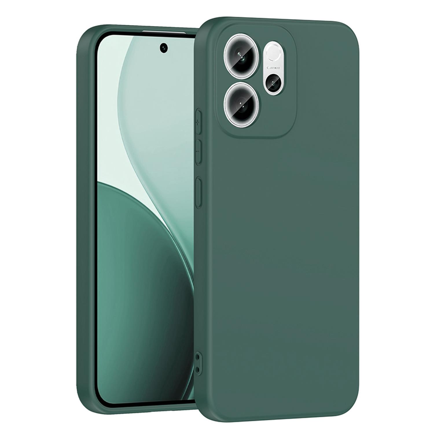 Microsonic Oppo Reno 14F 5G Kılıf Groovy Soft Koyu Yeşil