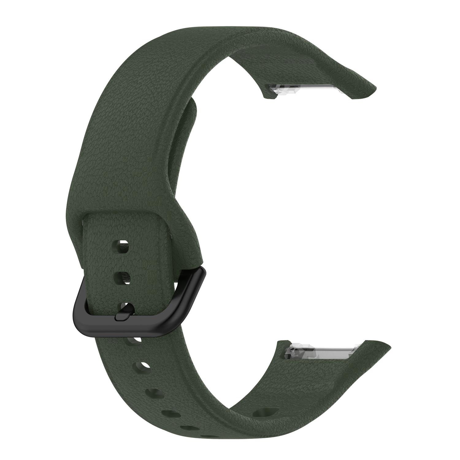 Microsonic Oppo Watch Free Kordon Silicone Sport Band Koyu Yeşil