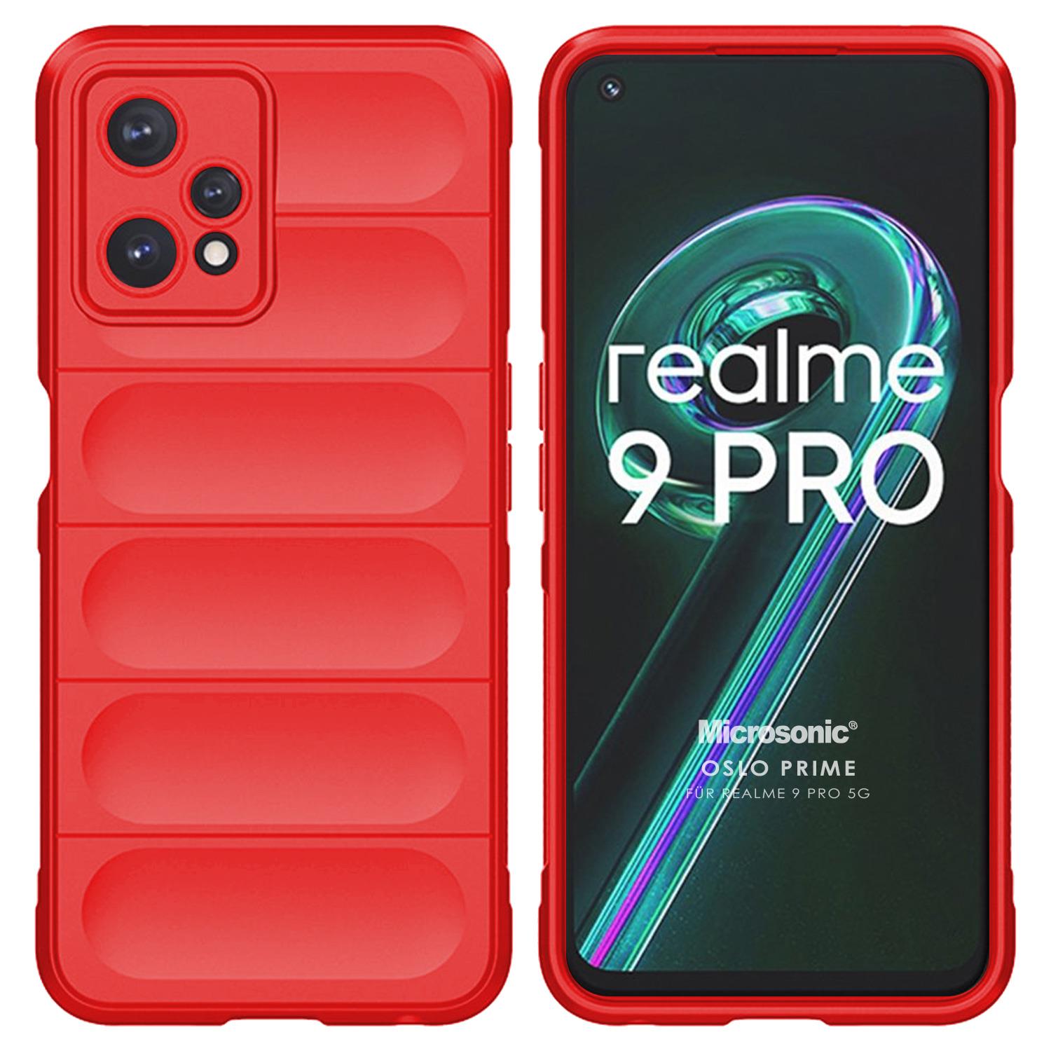 Microsonic Realme 9 Pro 5G Kılıf Oslo Prime Kırmızı