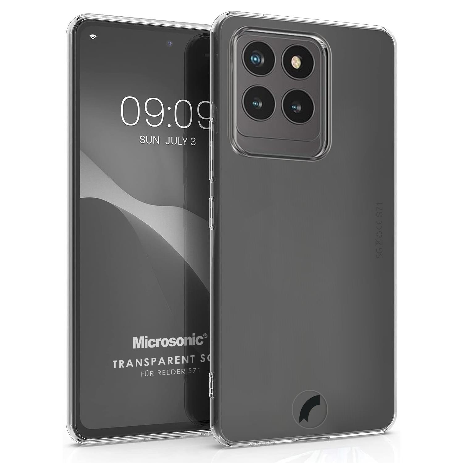 Microsonic Reeder S71 Kılıf Transparent Soft Şeffaf