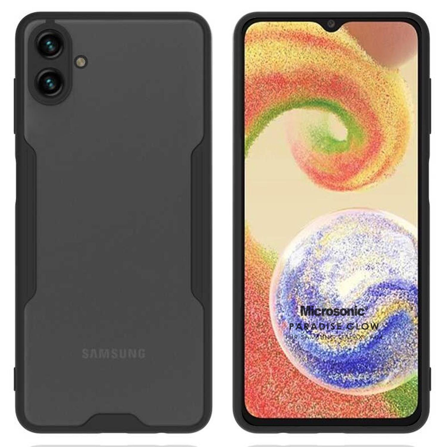 Microsonic Samsung Galaxy A04 Kılıf Paradise Glow Siyah