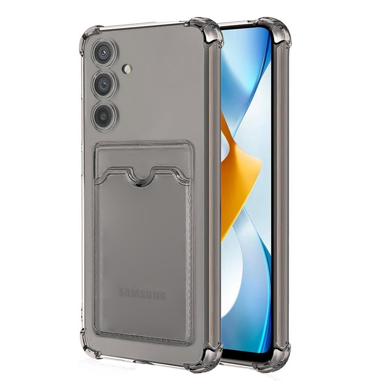 Microsonic Samsung Galaxy A25 Card Slot Shock Kılıf Füme
