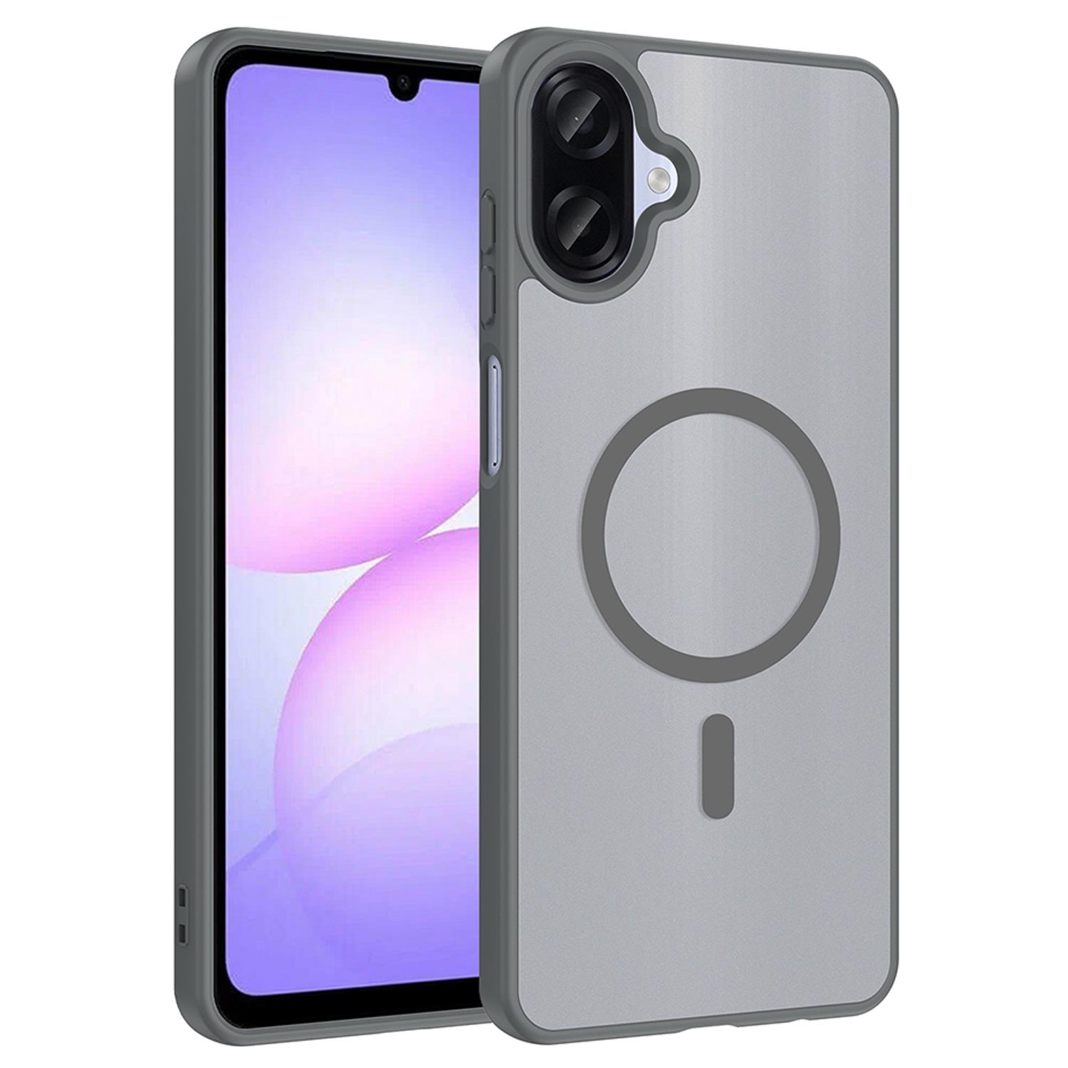 Microsonic Samsung Galaxy A07 Kılıf MagSmoke Neo Gri