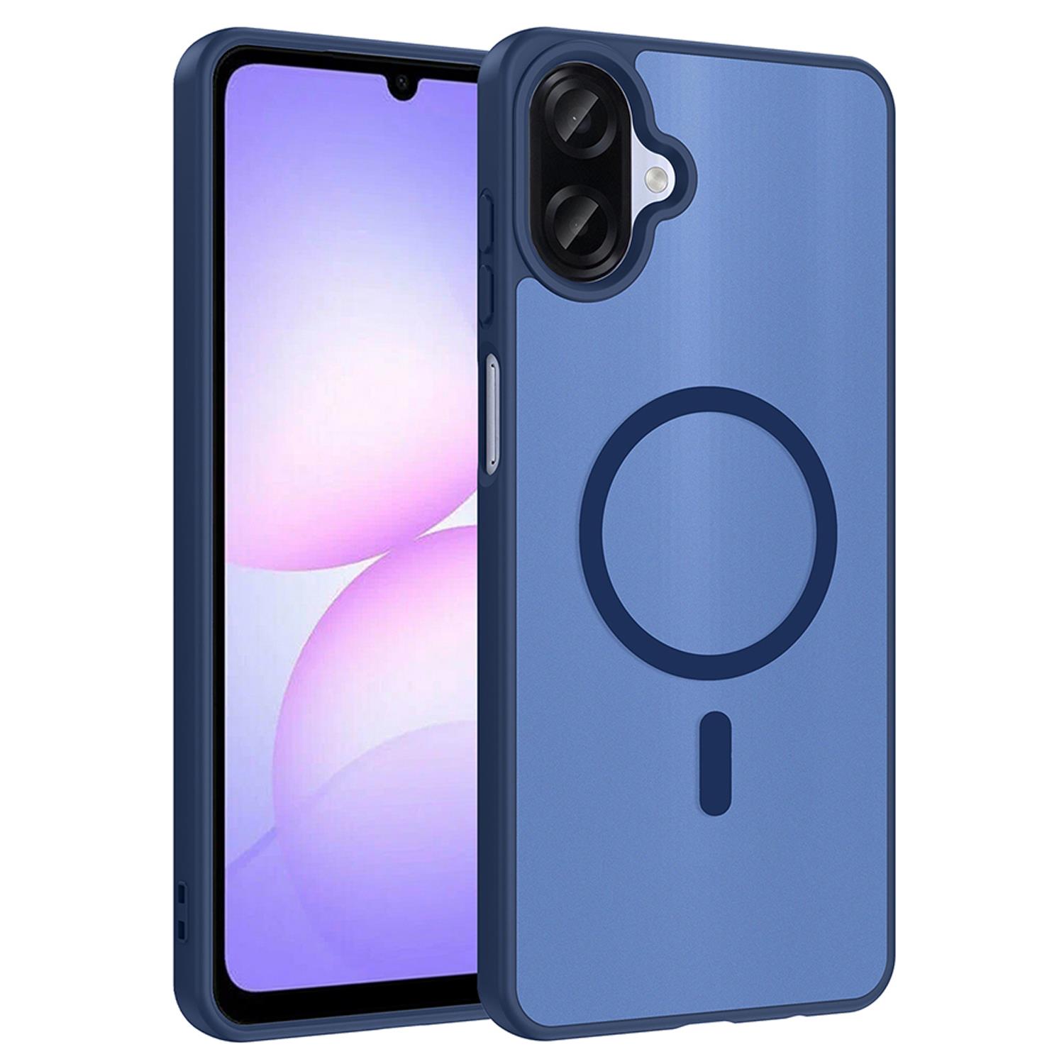 Microsonic Samsung Galaxy A07 Kılıf MagSmoke Neo Lacivert
