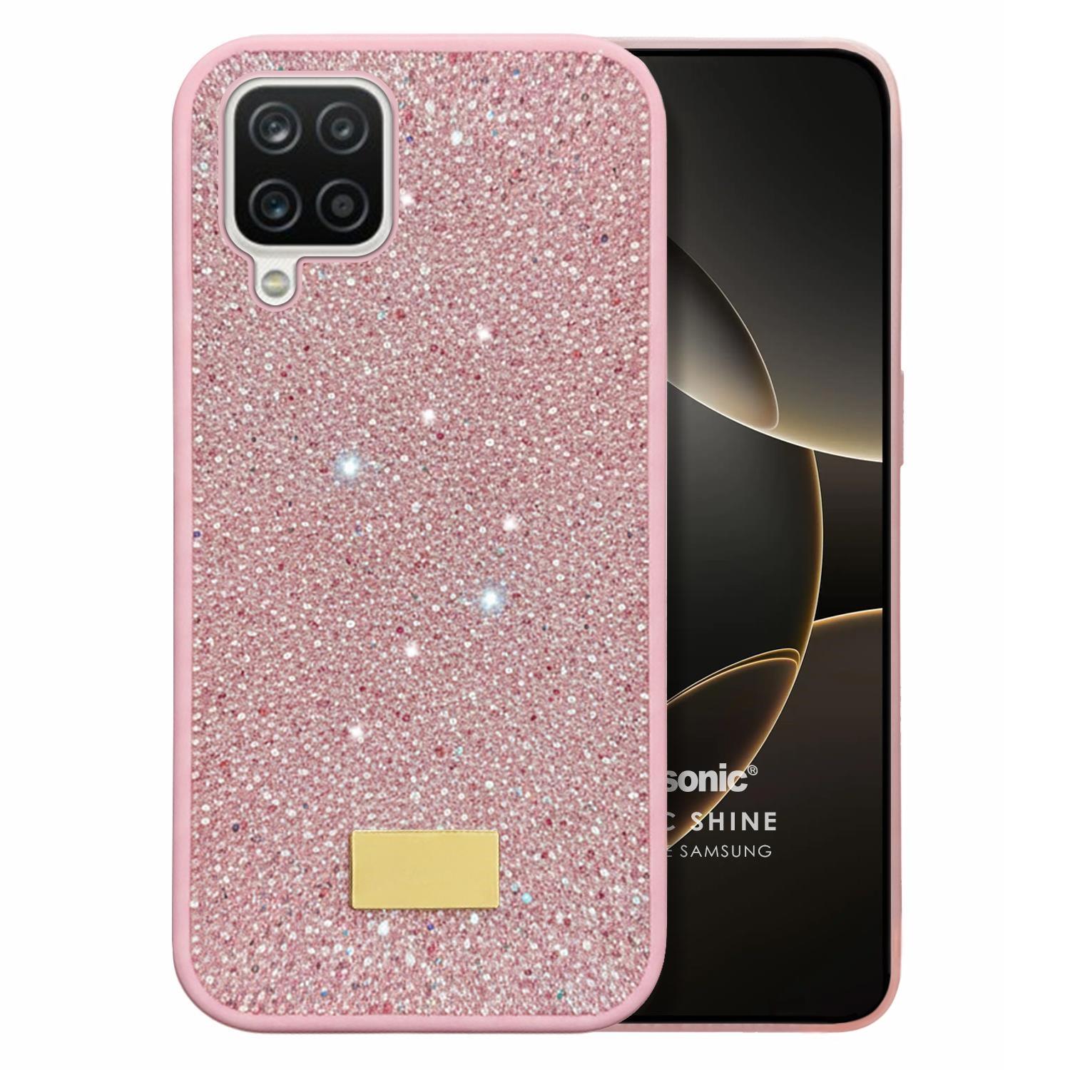 Microsonic Samsung Galaxy M12 Kılıf Cosmic Shine Pembe