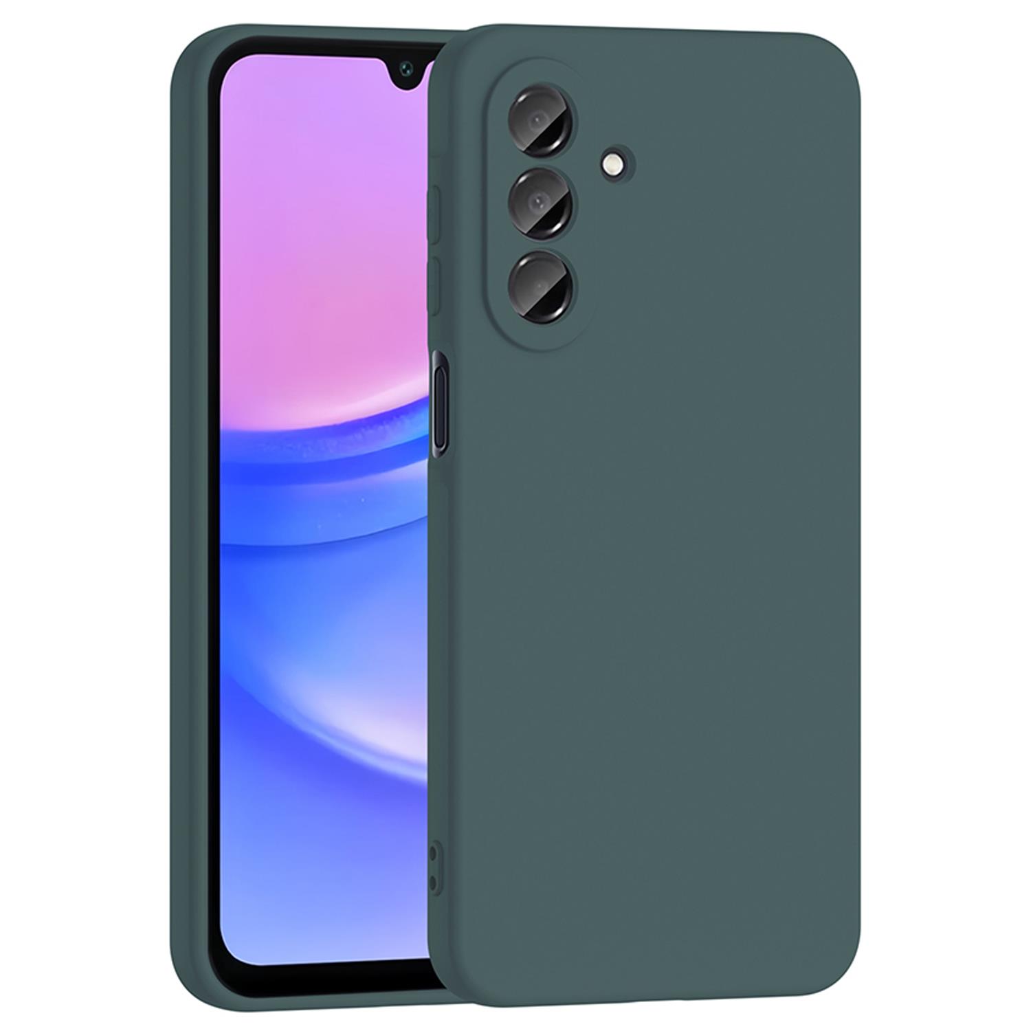 Microsonic Samsung Galaxy A27 Kılıf Groovy Soft Koyu Yeşil