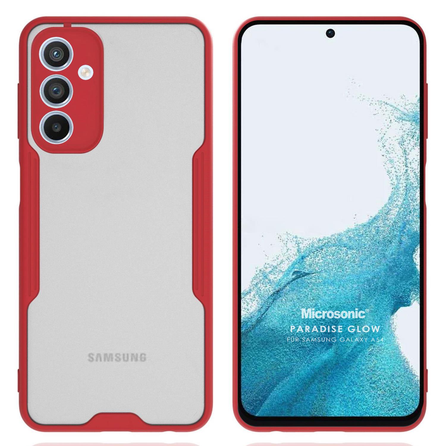 Microsonic Samsung Galaxy A34 Kılıf Paradise Glow Kırmızı