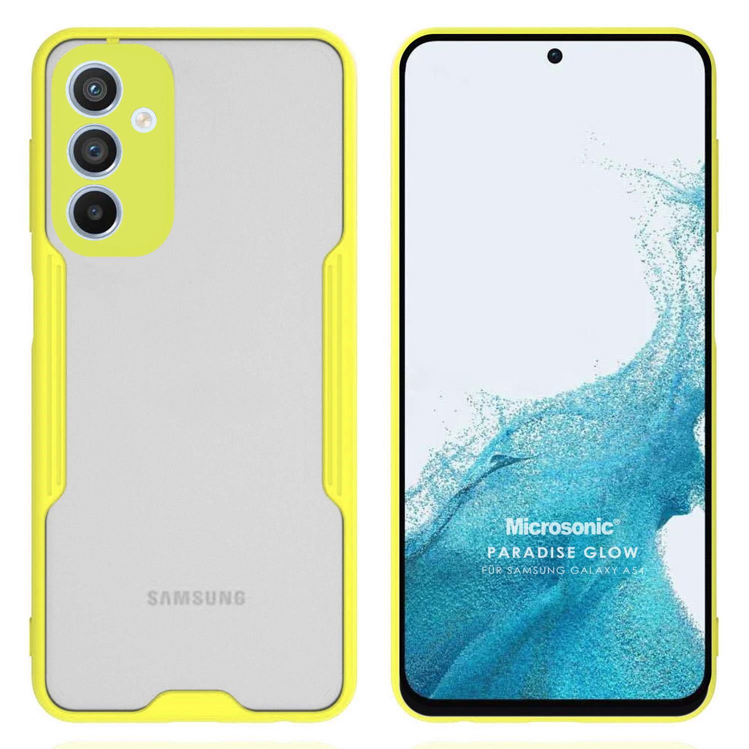 Microsonic Samsung Galaxy A34 Kılıf Paradise Glow Sarı
