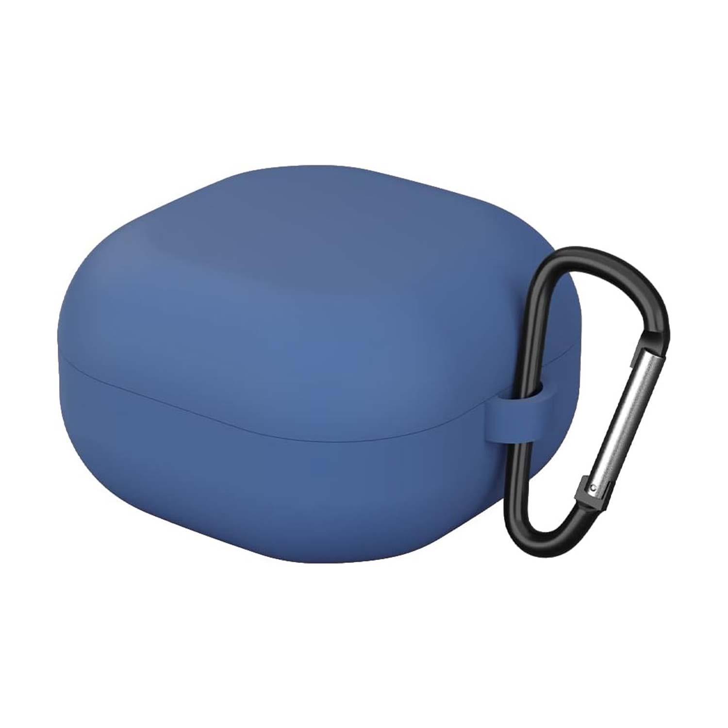 Microsonic Samsung Galaxy Buds 4 Kılıf Askılı Mat Silikon Lacivert