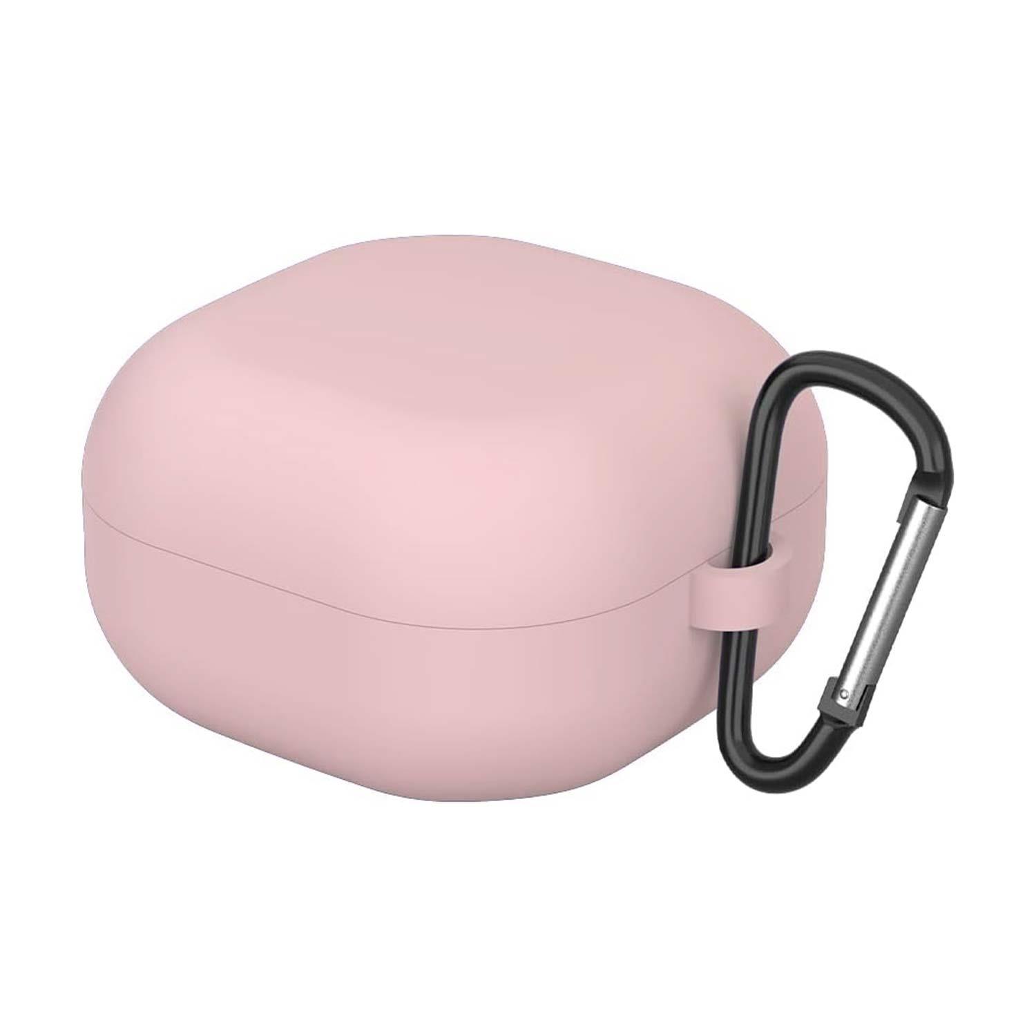 Microsonic Samsung Galaxy Buds 4 Kılıf Askılı Mat Silikon Pembe