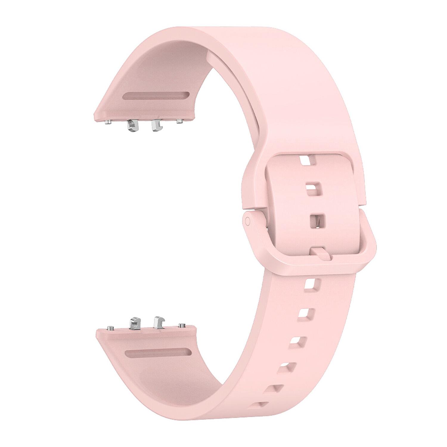 Microsonic Samsung Galaxy Fit 3 Kordon Silicone Sport Band Rose Gold