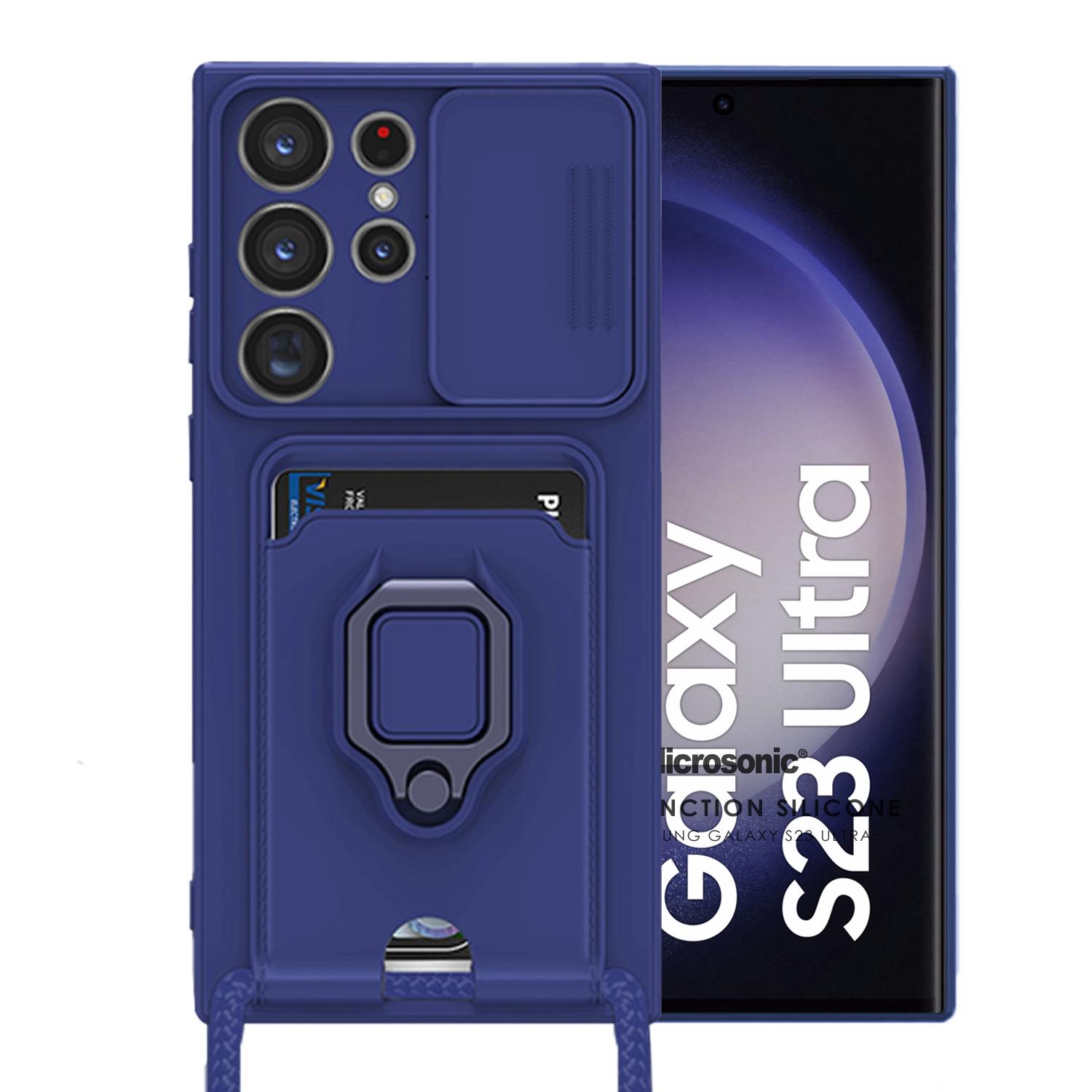 Microsonic Samsung Galaxy S23 Ultra Kılıf Multifunction Silicone Lacivert