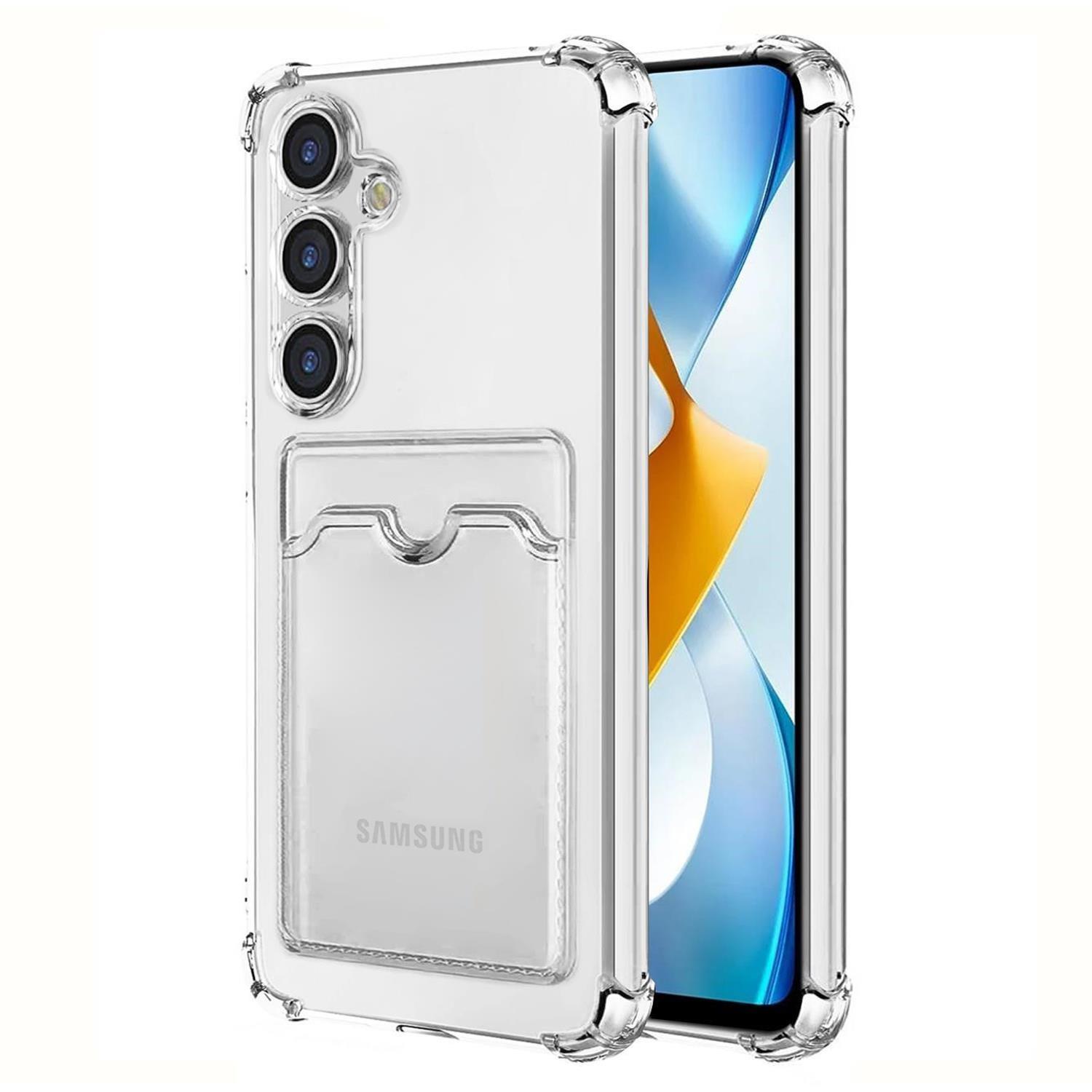 Microsonic Samsung Galaxy S24 Plus Card Slot Shock Kılıf Şeffaf